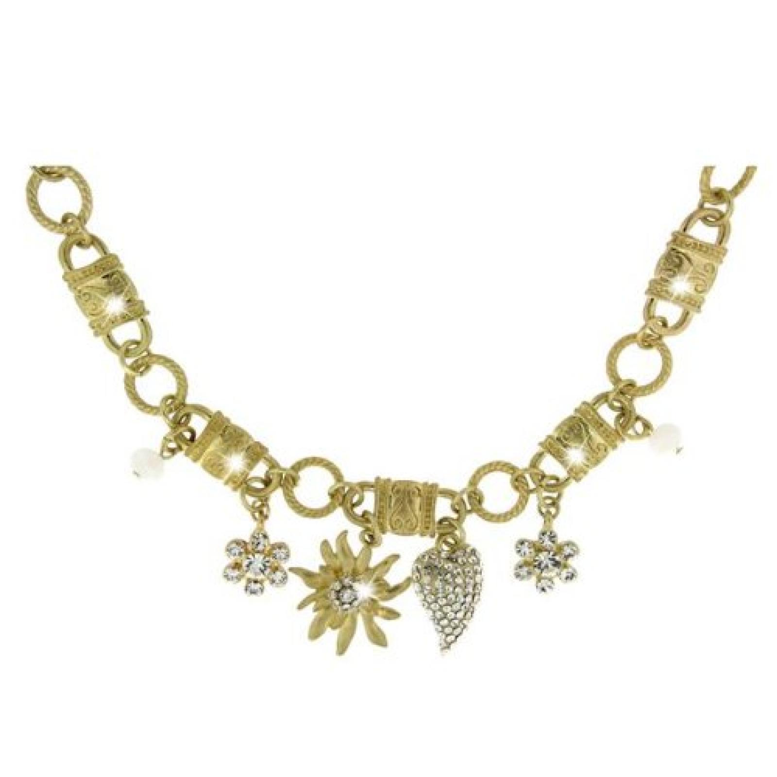 Sweet Deluxe Damen-Halskette Messing Wiesn Luxus gold 2558 