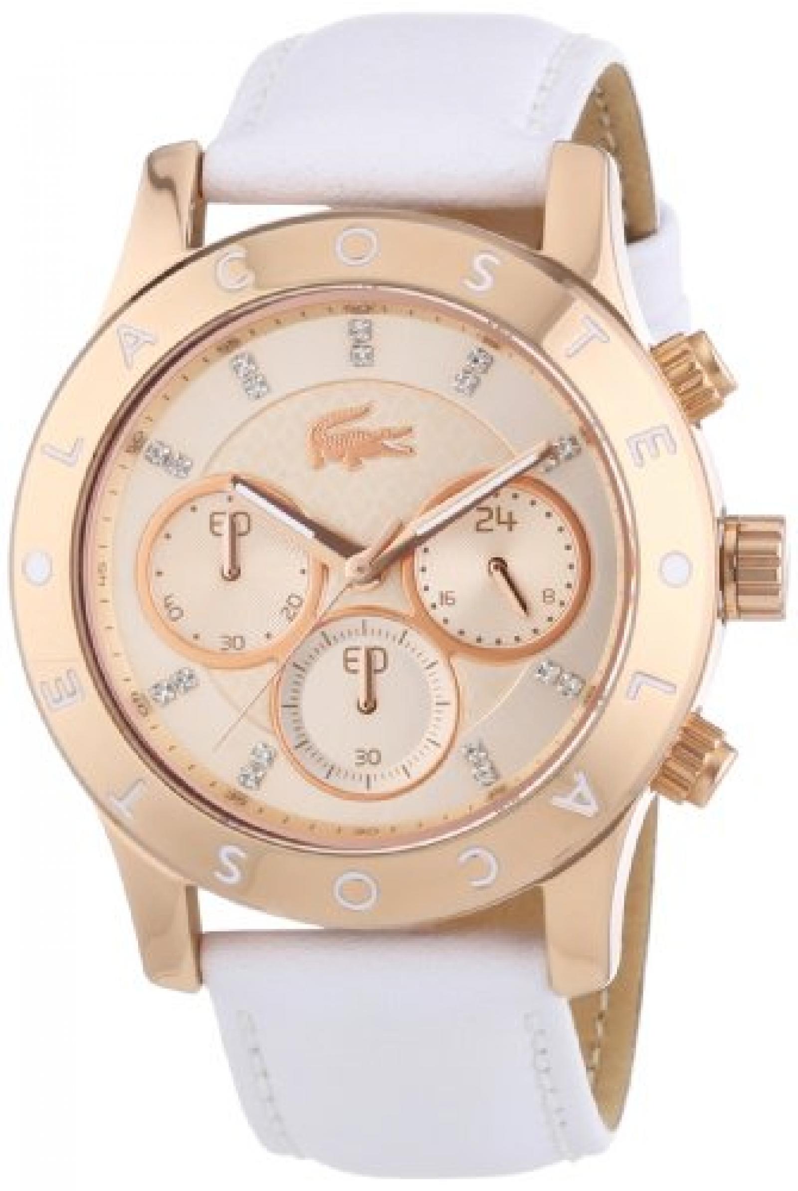 Lacoste Damen-Armbanduhr Charlotte Analog Quarz Leder 2000831 Lacoste Damen-Armbanduhr Charlotte Analog Quarz Leder 2000831