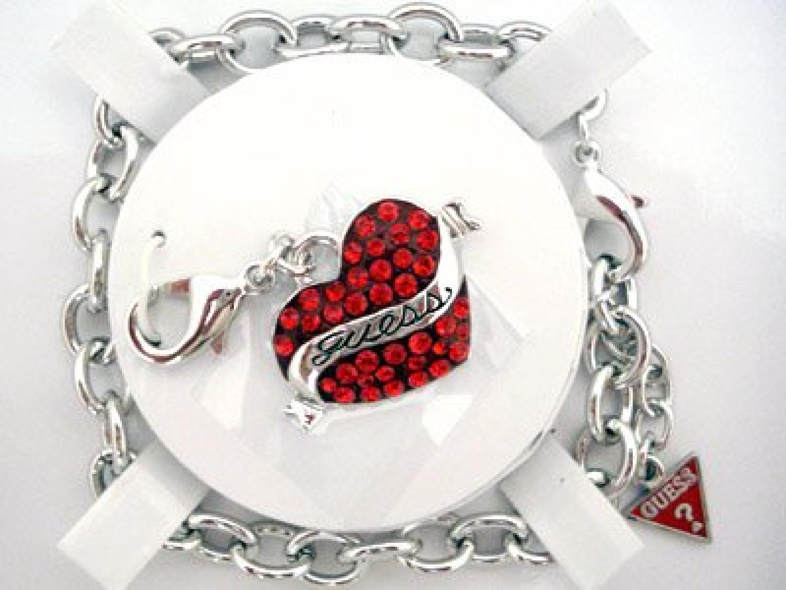 Guess Damen-Charmsarmband Metall Kunststoff UBS81001 Guess Damen-Charmsarmband Metall Kunststoff UBS81001