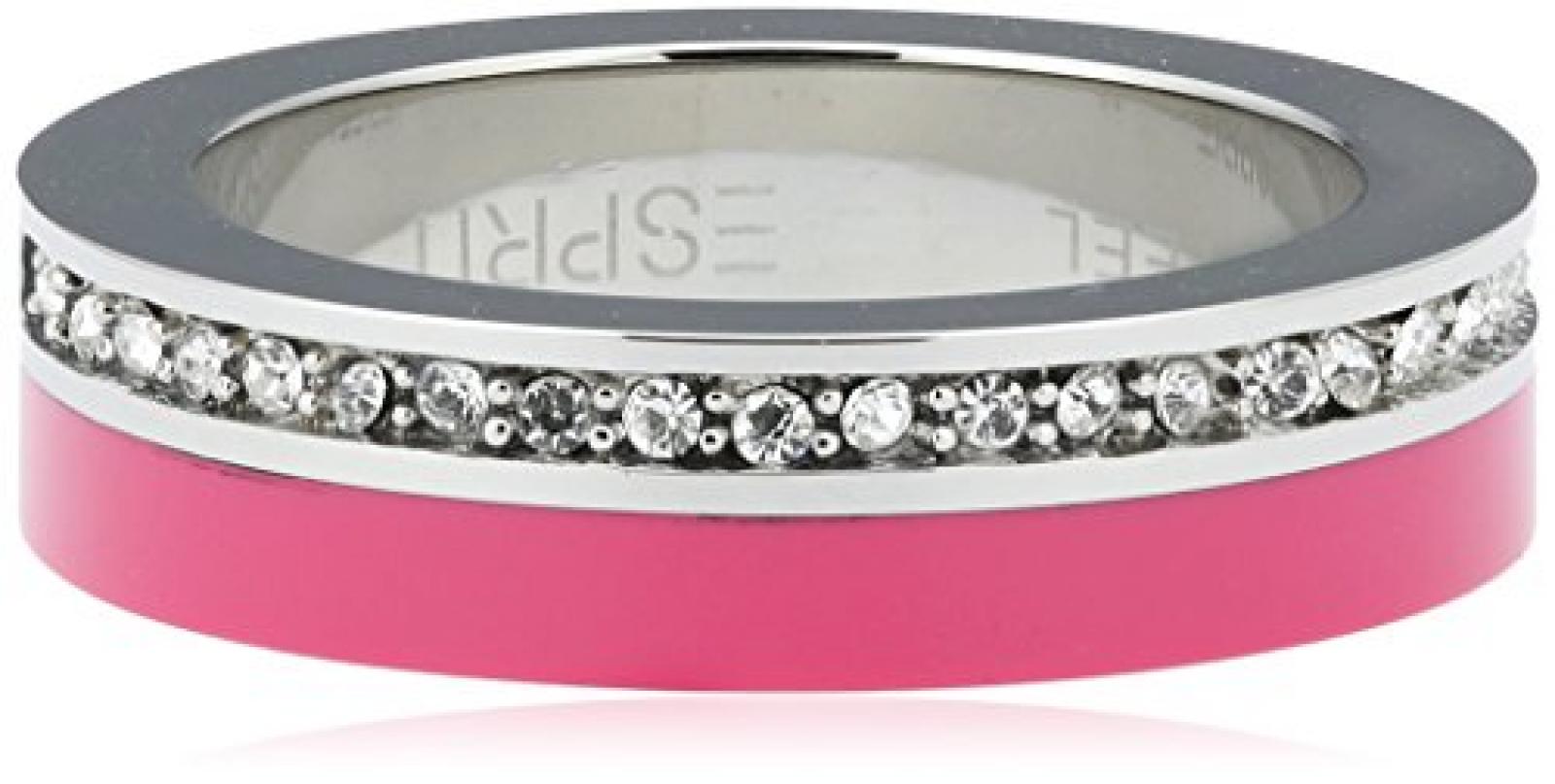 Esprit Ring Marin 68 Glam pink Edelstahl mit Zirkonia ESRG11565B 