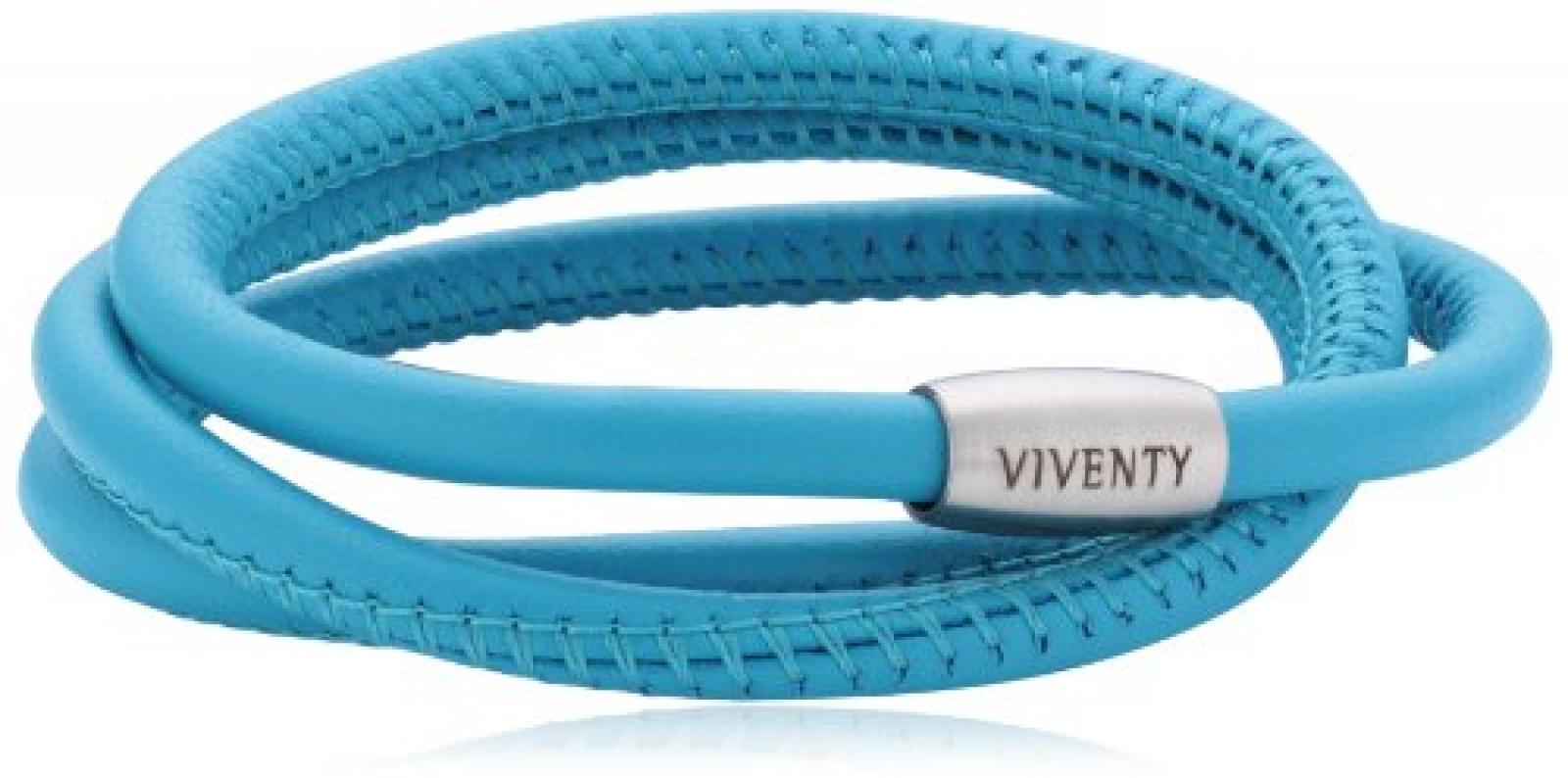 Viventy Unisex Armband Leder 3x gewickelt. in türkis 59cm 764041 Viventy Unisex Armband Leder 3x gewickelt. in türkis 59cm 764041