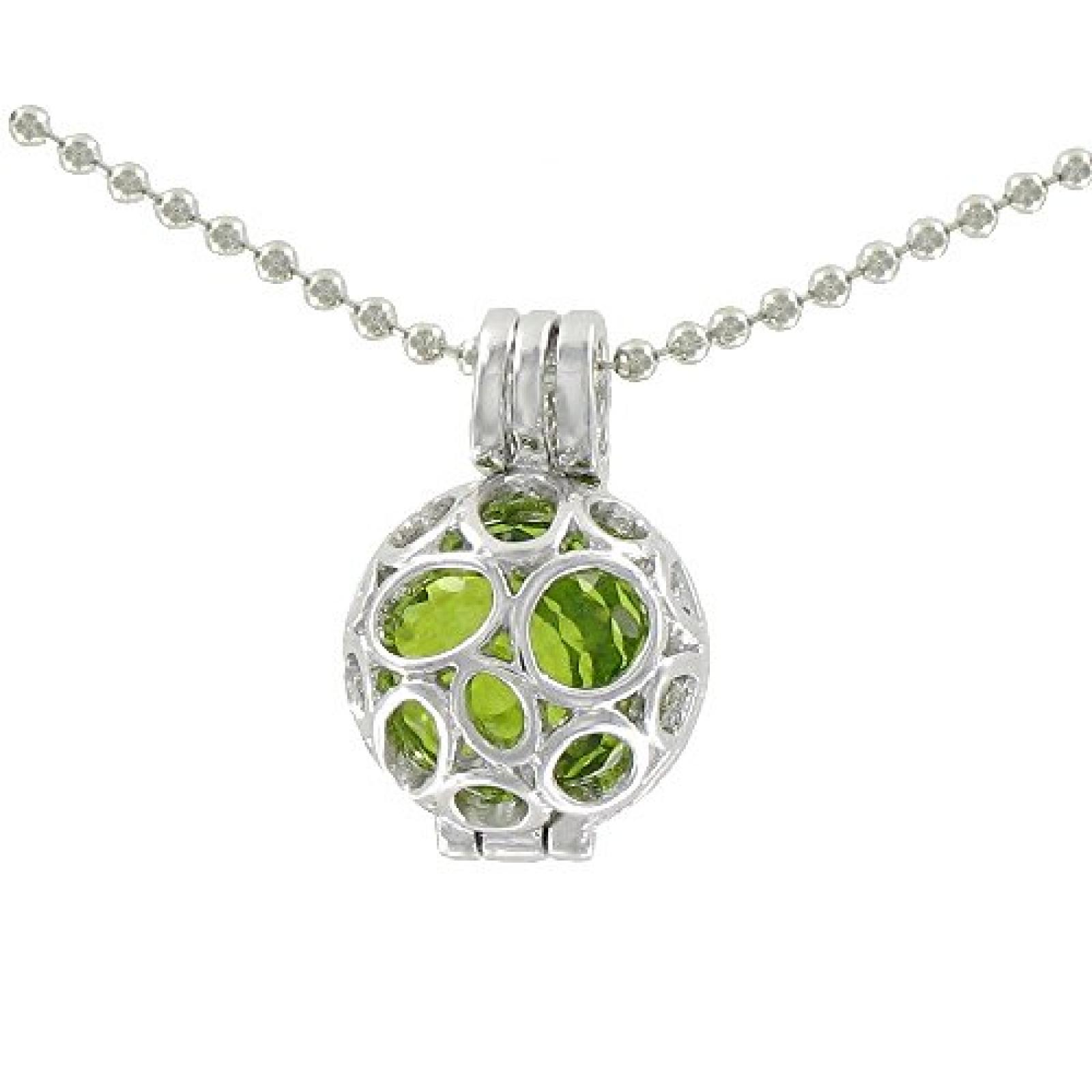 Eligo Jewellery 12mm Kugel + Versilbert Anh&auml;nger + Halskette (70cm oder 90cm) Set #10 