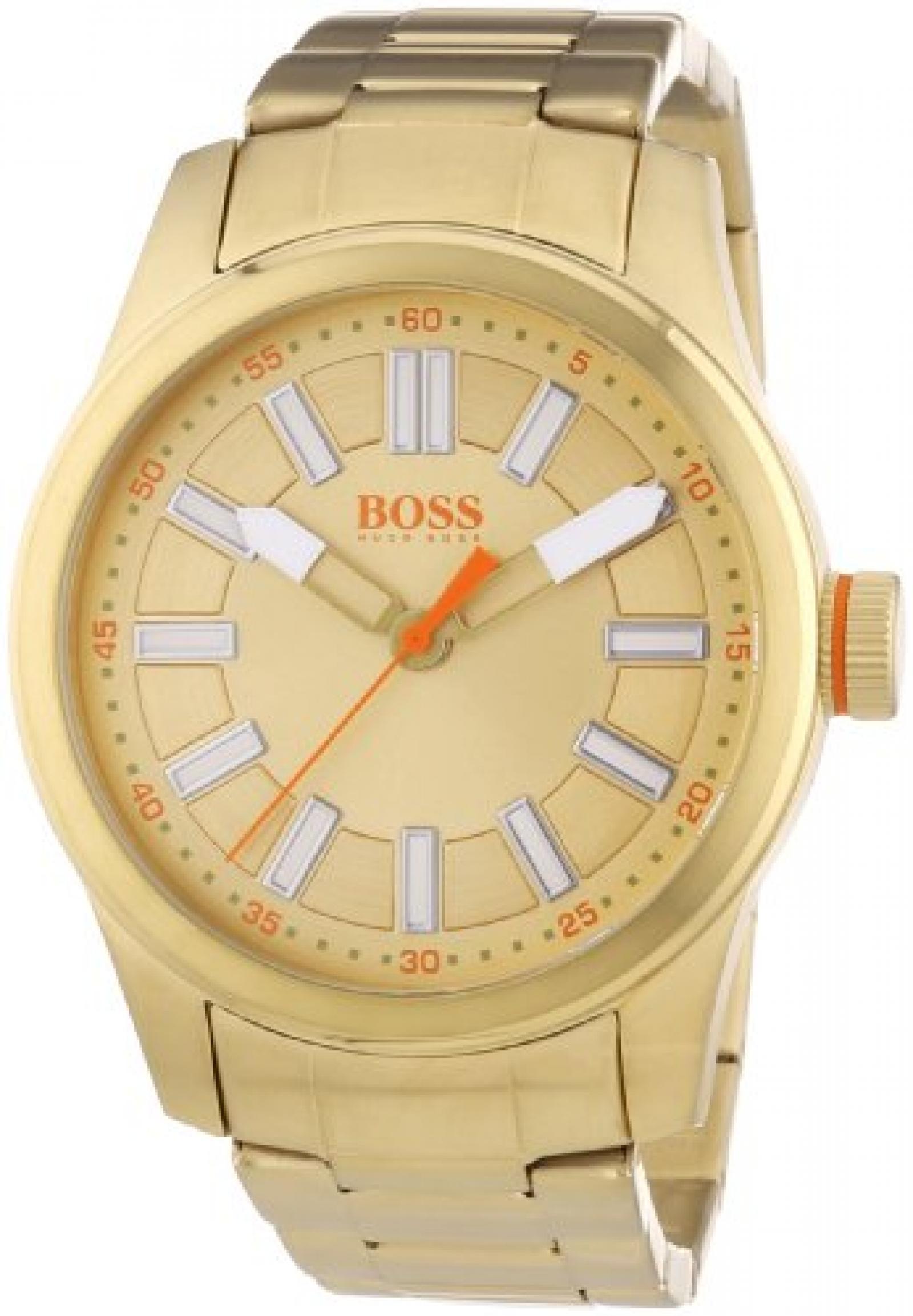 BOSS Orange Damen-Armbanduhr XL Paris Analog Quarz Edelstahl beschichtet 1512992 
