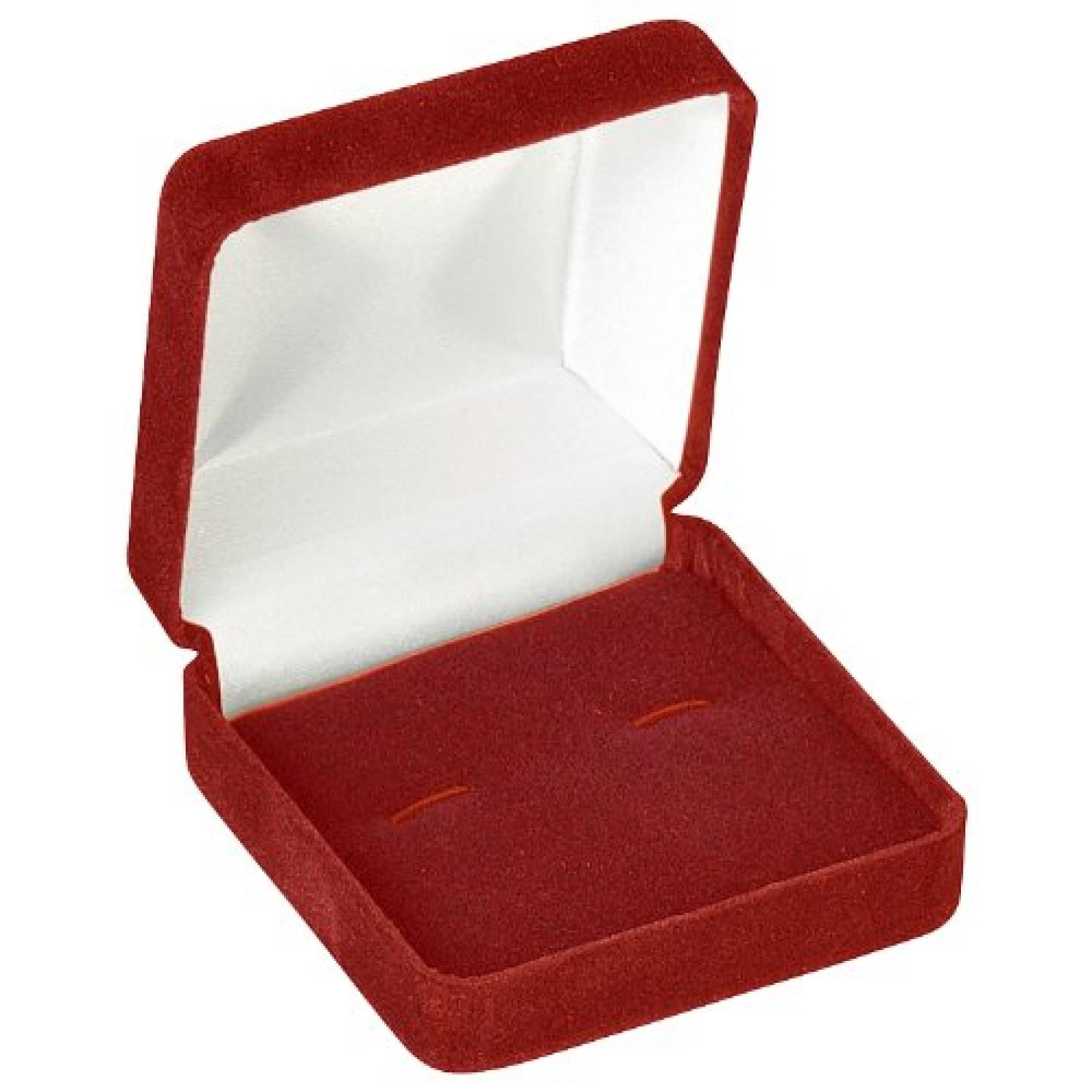 CUFFLINK BOX - BURGUNDY-CUFFLINK BOX CUFFLINK BOX - BURGUNDY-CUFFLINK BOX