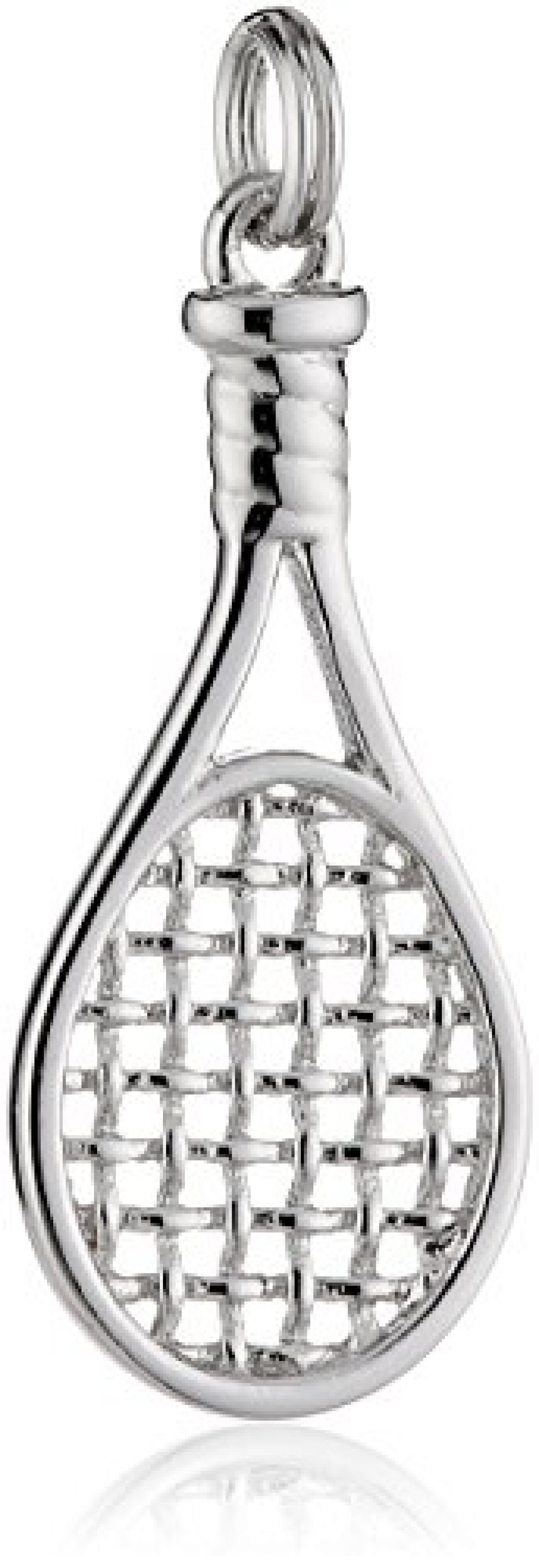 ZEEme Damen-Charm Karabineranhänger 925 Sterling Silber Tennisschläger 358240584 ZEEme Damen-Charm Karabineranhänger 925 Sterling Silber Tennisschläger 358240584