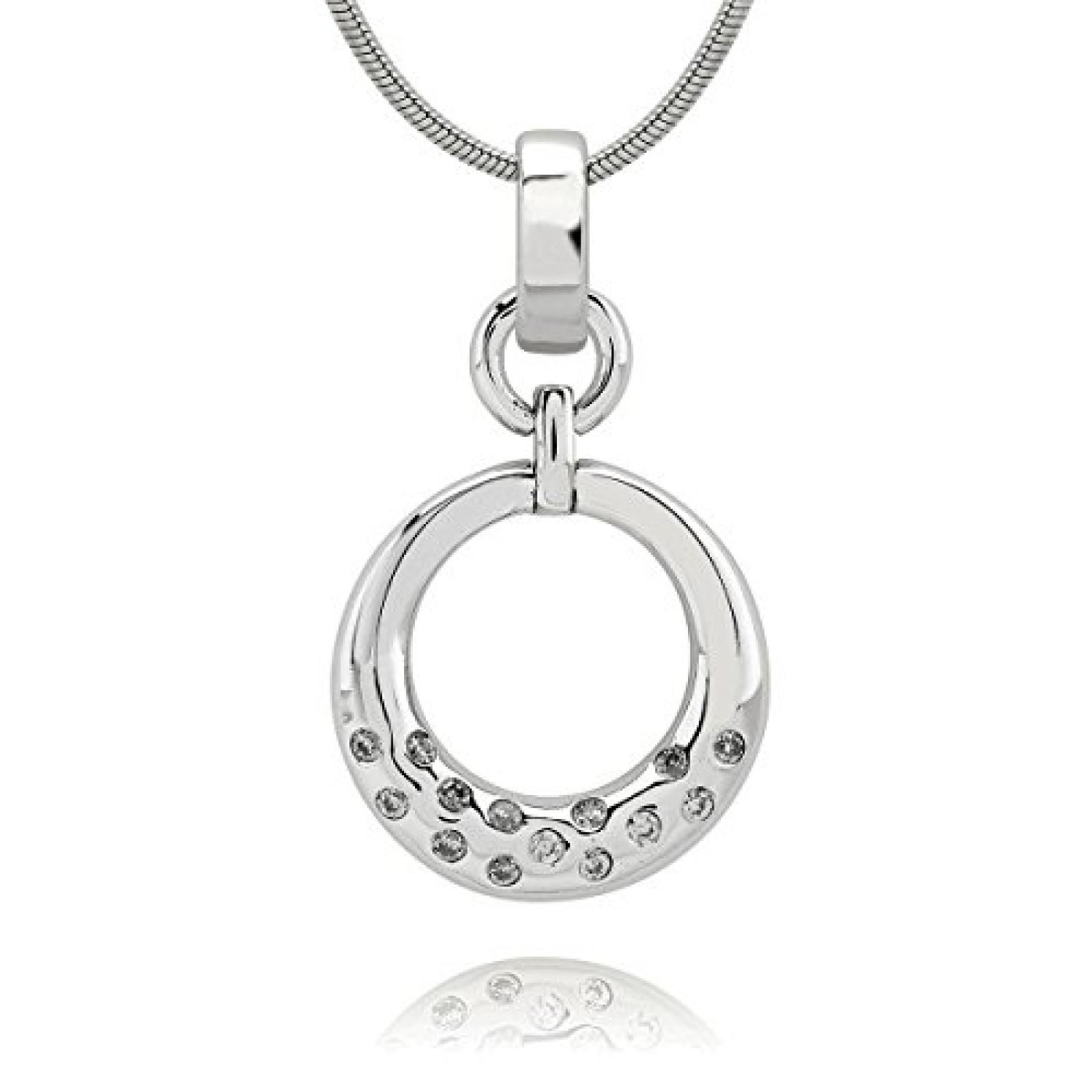 Carat 1934 Anh&auml;nger Brilliantschliff Zirkonia (ohne Kette) Rund wei&szlig; 