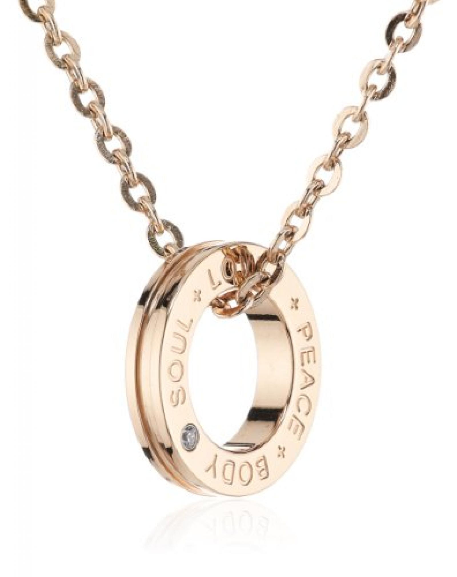 Mike Ellis Damen-Halskette Edelstahl Zirkonia weiß P509 IPRG 