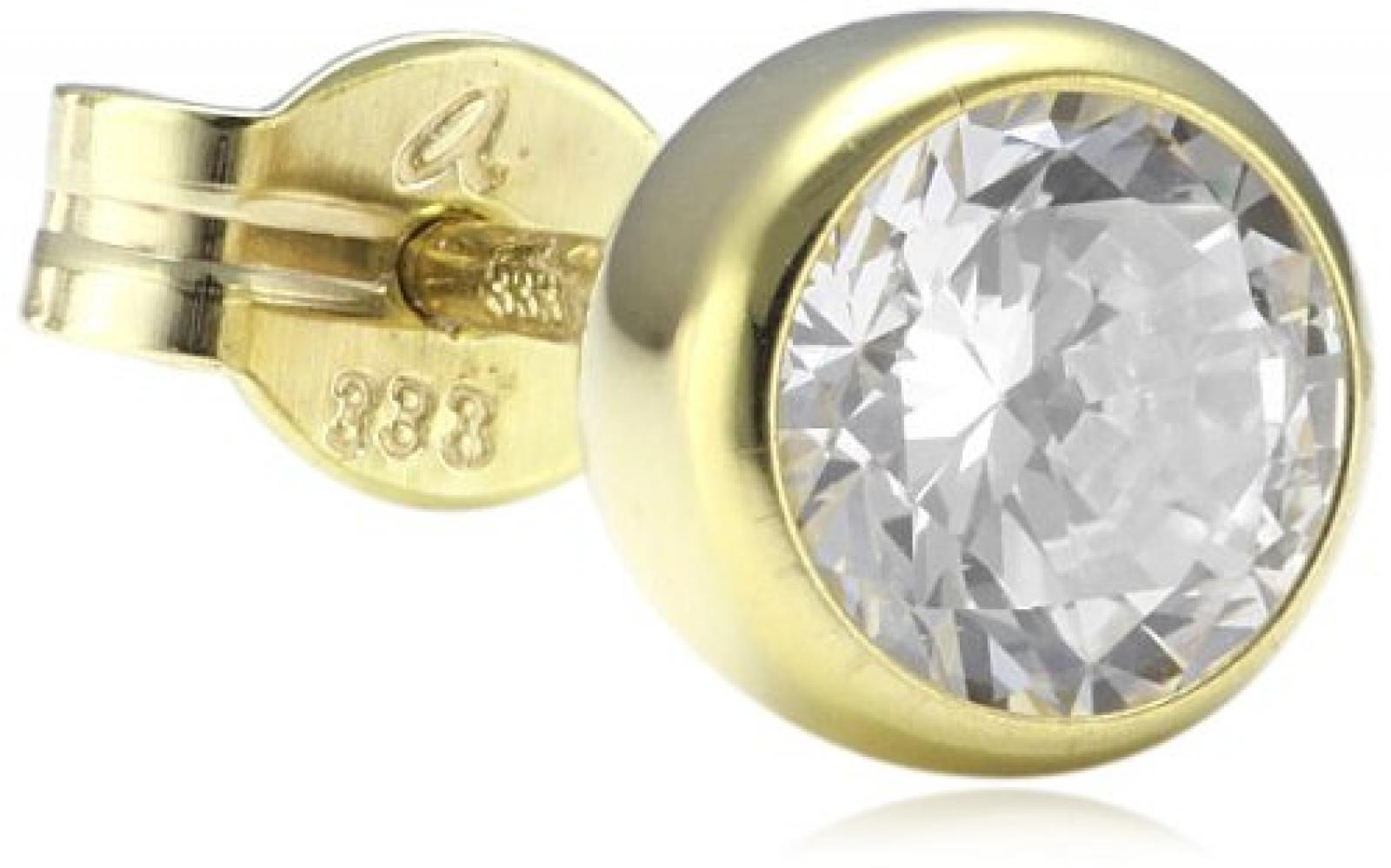 Amor Jewelry Damen-Ohrstecker 8 Karat 333 Gelbgold 110785 