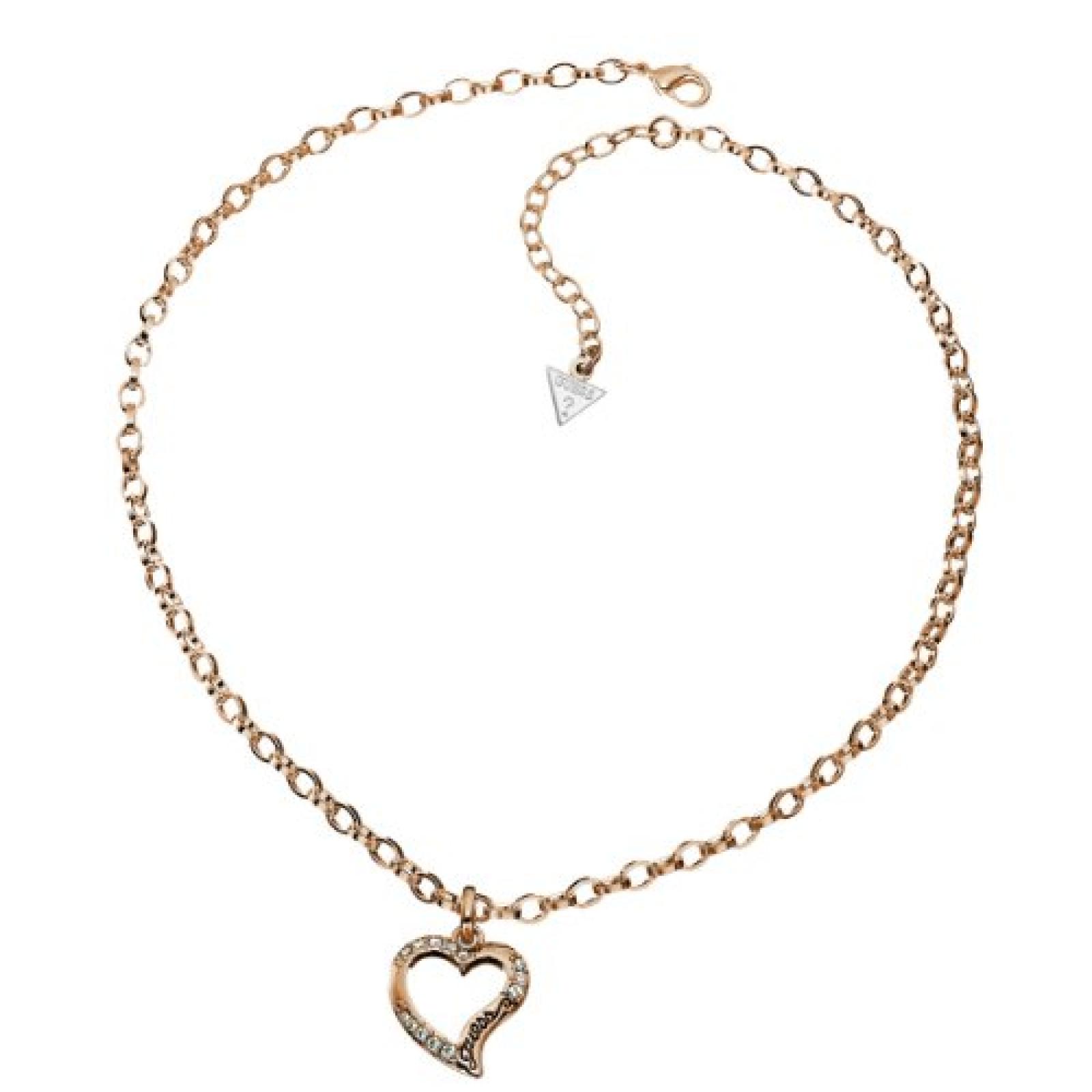 Guess Damen Halskette Metall Kunststoff 40.0 cm UBN11332 