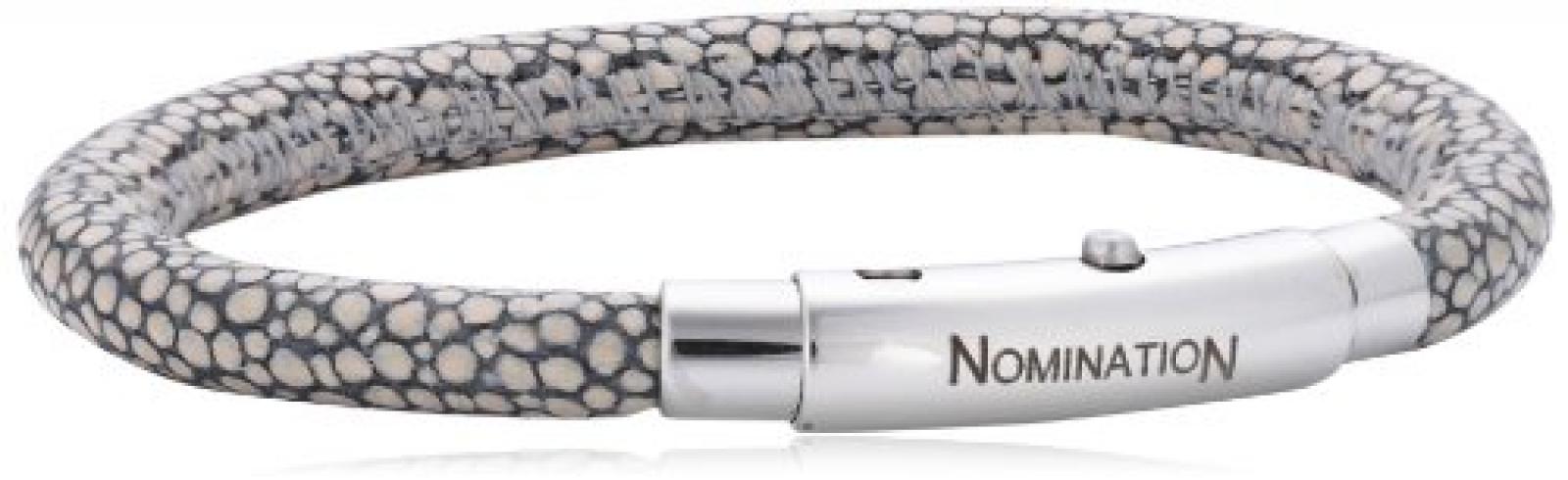 Nomination Damen Armband Edelstahl Leder Safari 025710/004 