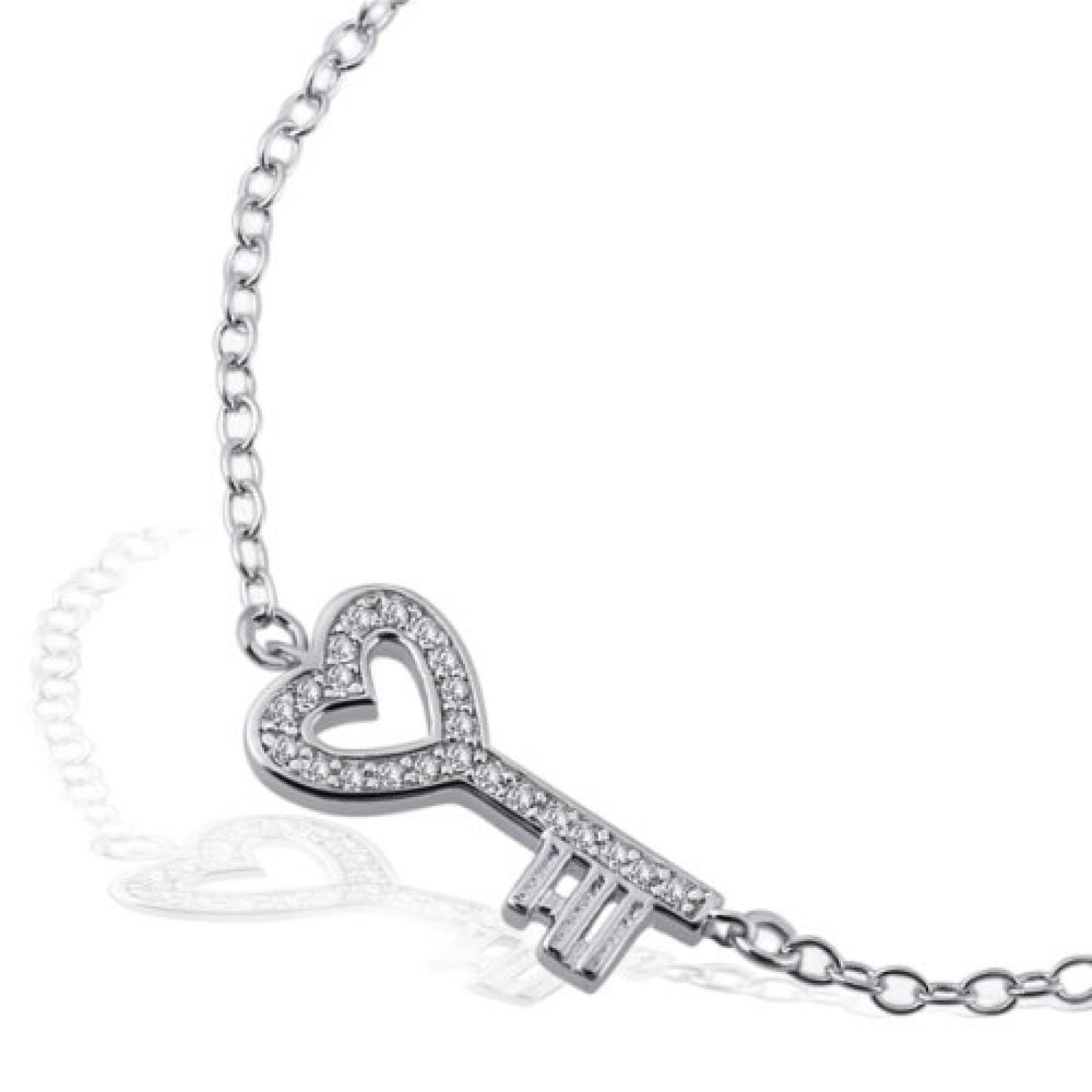 Goldmaid Damen-Armband 925 Sterling Silber Schlüssel 23 weiße Zirkonia 19,5 cm Fo A5903S Goldmaid Damen-Armband 925 Sterling Silber Schlüssel 23 weiße Zirkonia 19,5 cm Fo A5903S