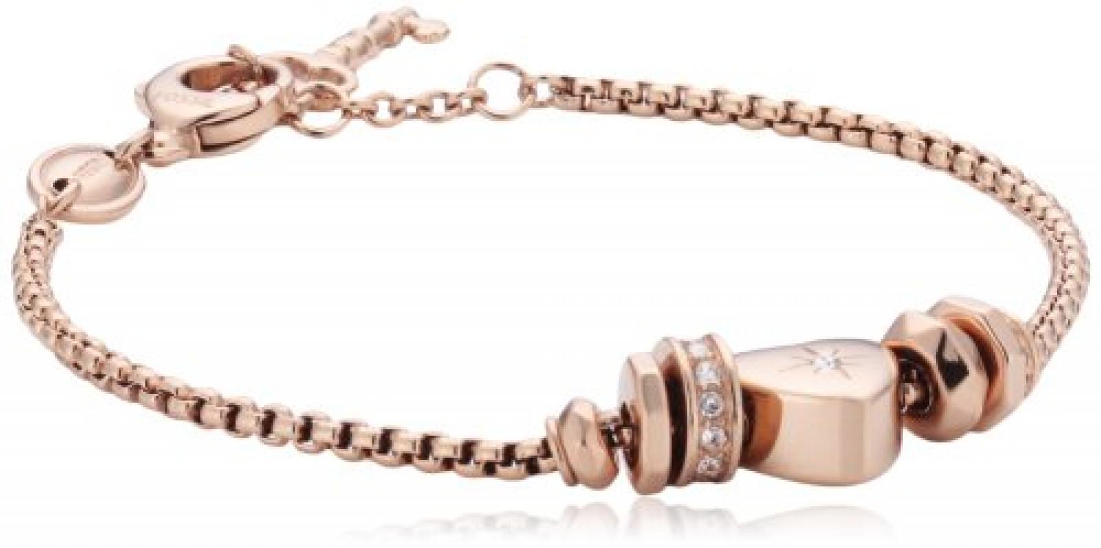 Fossil Damen Armband Edelstahl Zirkonia wei&szlig; JF00652791 