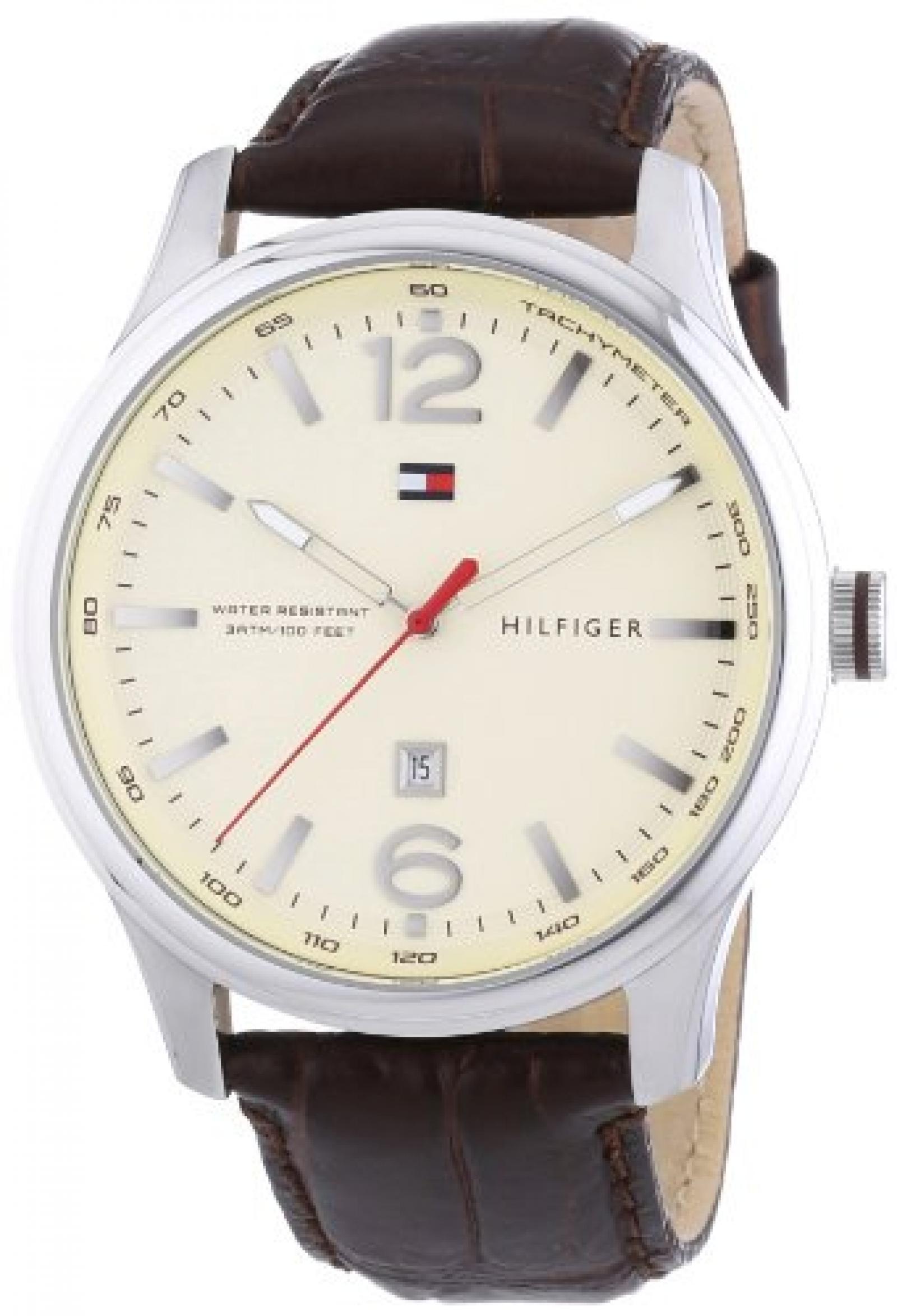 Tommy Hilfiger Herren-Armbanduhr City Classic XL Analog Leder 1710315 Tommy Hilfiger Herren-Armbanduhr City Classic XL Analog Leder 1710315