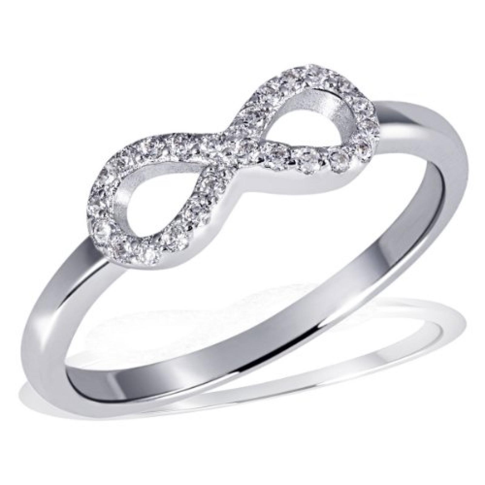 Goldmaid Damen-Ring 925 Sterling Silber Zirkonia wei&szlig;  Fo R62S 