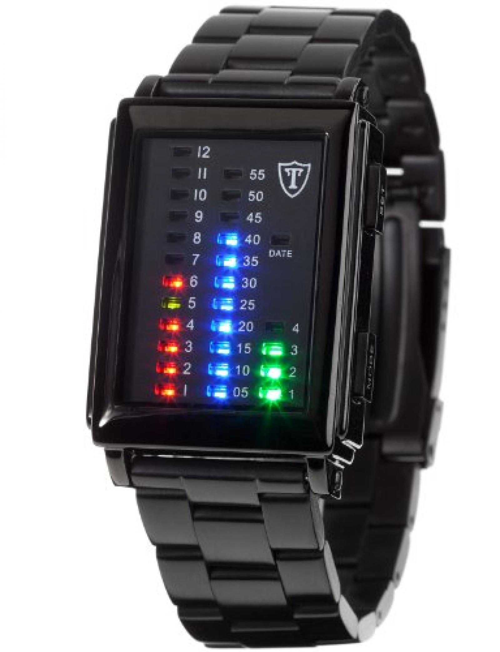 DeTomaso Trend LED-Uhr Spacy-Timeline Edelstahlarmband Schwarz G-30723B DeTomaso Trend LED-Uhr Spacy-Timeline Edelstahlarmband Schwarz G-30723B