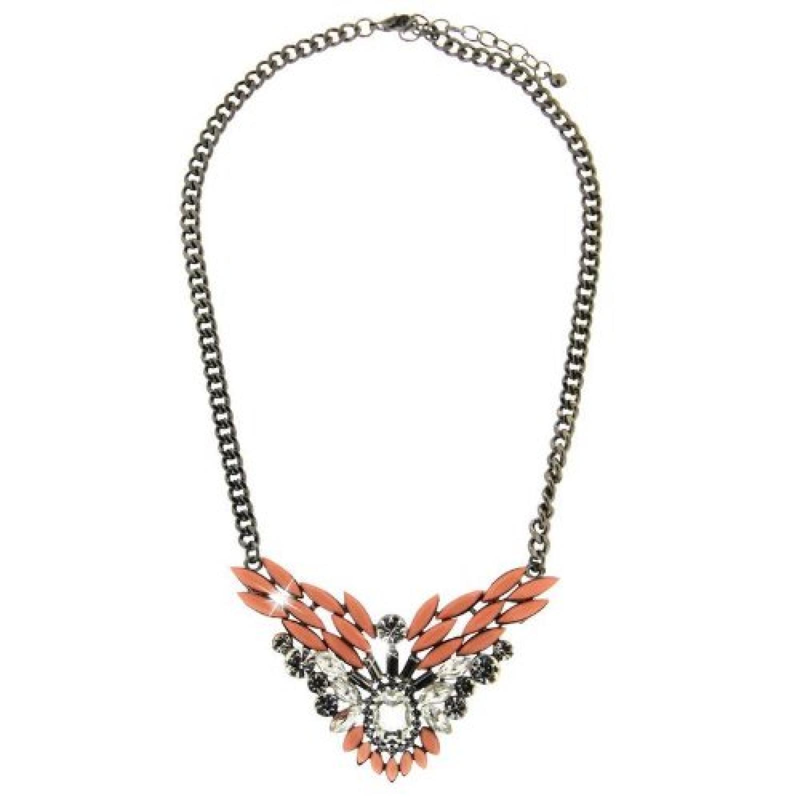 Sweet Deluxe Damen Halskette Metall rhodiniert Glas 45 cm schwarz/crystalrose 3167 Sweet Deluxe Damen Halskette Metall rhodiniert Glas 45 cm schwarz/crystalrose 3167