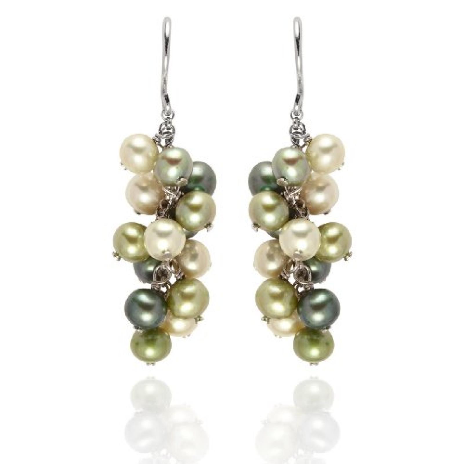 Valero Pearls Fashion Collection Damen-Ohrhänger Hochwertige Süßwasser-Zuchtperlen in ca. 5 mm Oval 925 Sterling Silber Valero Pearls Fashion Collection Damen-Ohrhänger Hochwertige Süßwasser-Zuchtperlen in ca. 5 mm Oval 925 Sterling Silber