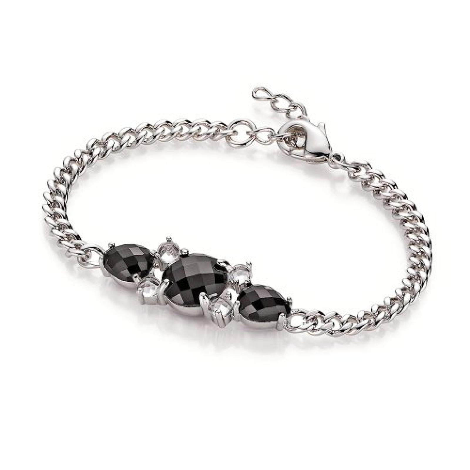 frida nyberg Damen Armband schwarz-wei&szlig; 191008412210 