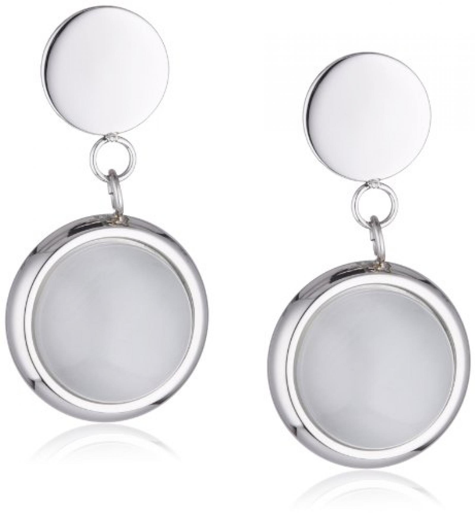 Mike Ellis Damen-Ohrh&auml;nger Perlmutt Edelstahl wei&szlig; SC01-02 IPS ear 