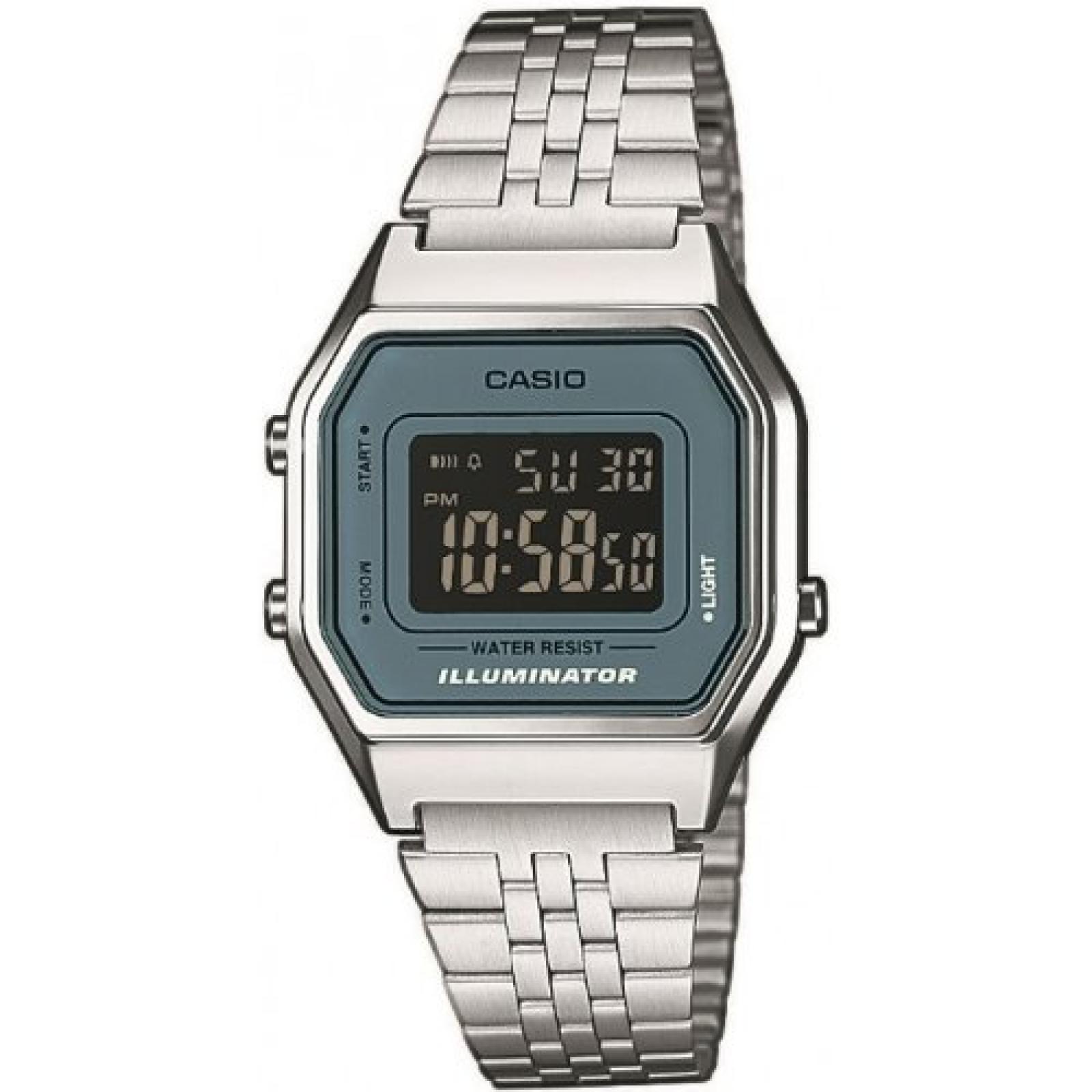 Casio Damen-Armbanduhr Casio Collection Digital Quarz Edelstahl LA680WEA-2BEF 