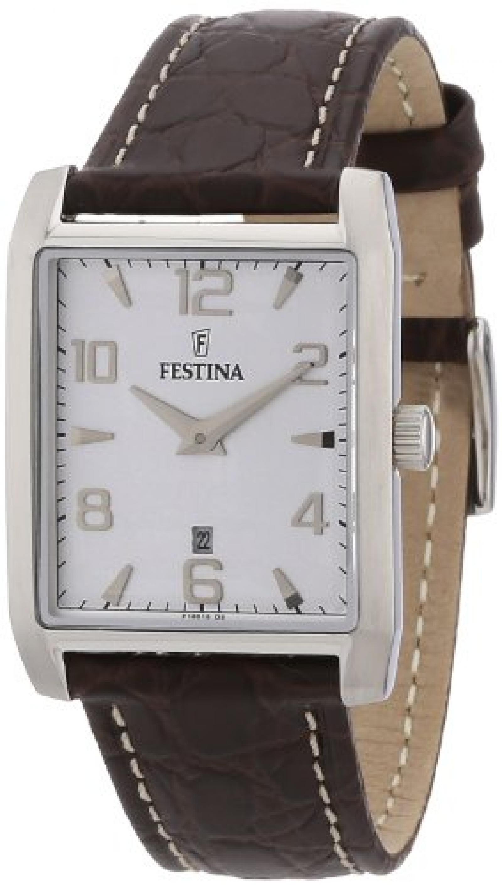 Festina Damen-Armbanduhr XS Klassik Analog Leder F16515/2 Festina Damen-Armbanduhr XS Klassik Analog Leder F16515/2