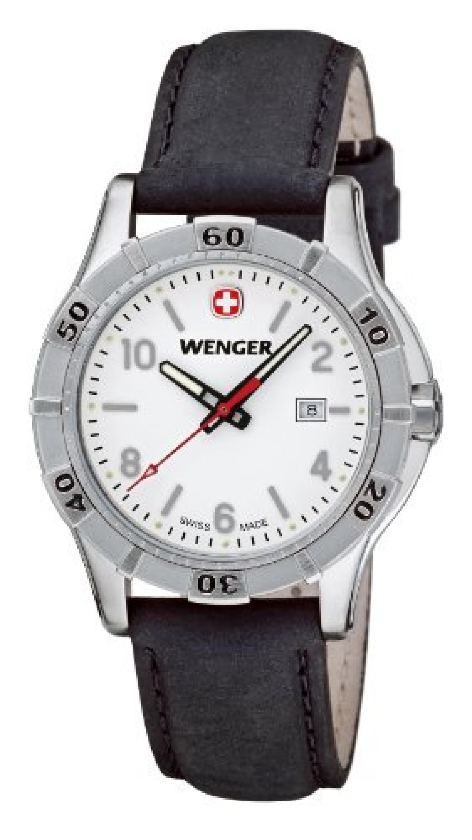Wenger Damen-Armbanduhr XS Platoon Analog Quarz Leder 01.9211.102 Wenger Damen-Armbanduhr XS Platoon Analog Quarz Leder 01.9211.102