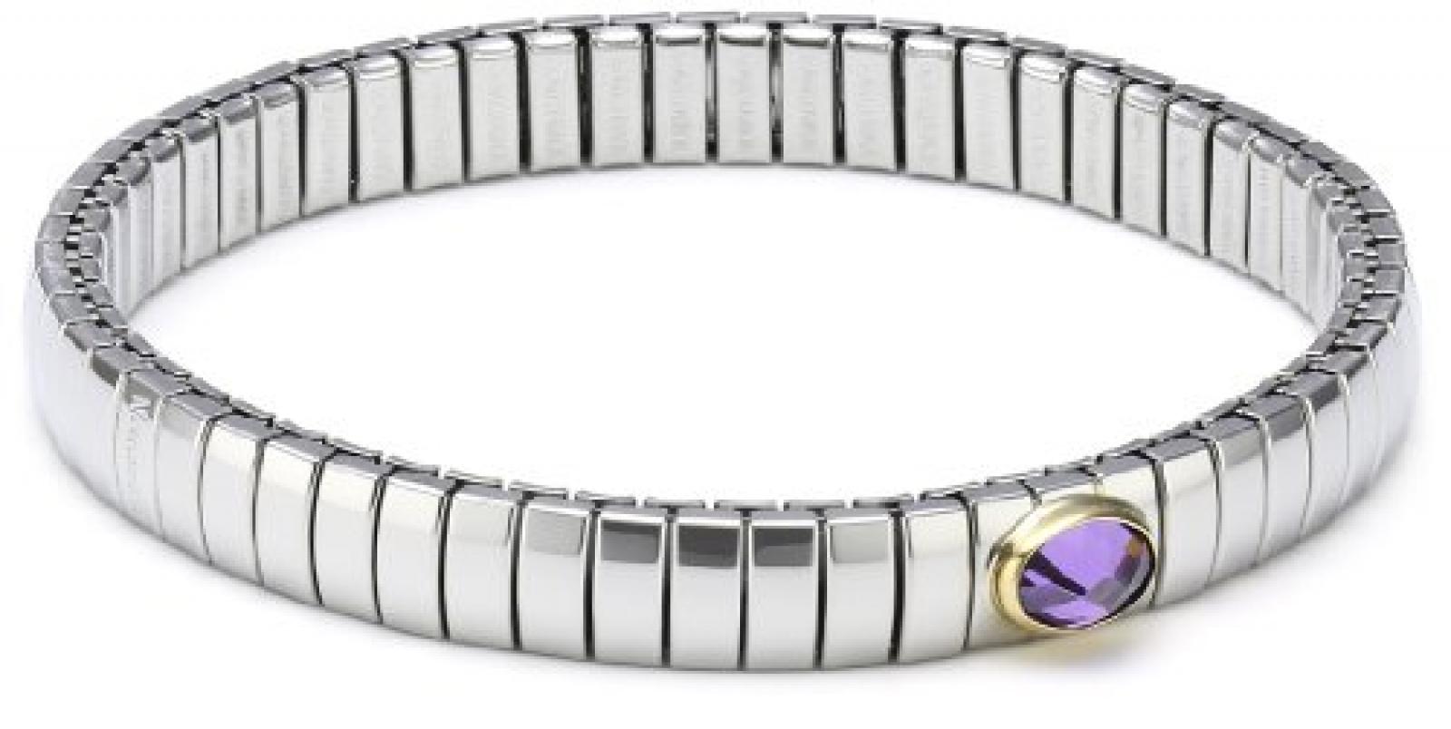 Nomination Damen-Armband Klein 18-K-Gold 1 Facettierten Zirkon Violett 042504/001 Nomination Damen-Armband Klein 18-K-Gold 1 Facettierten Zirkon Violett 042504/001