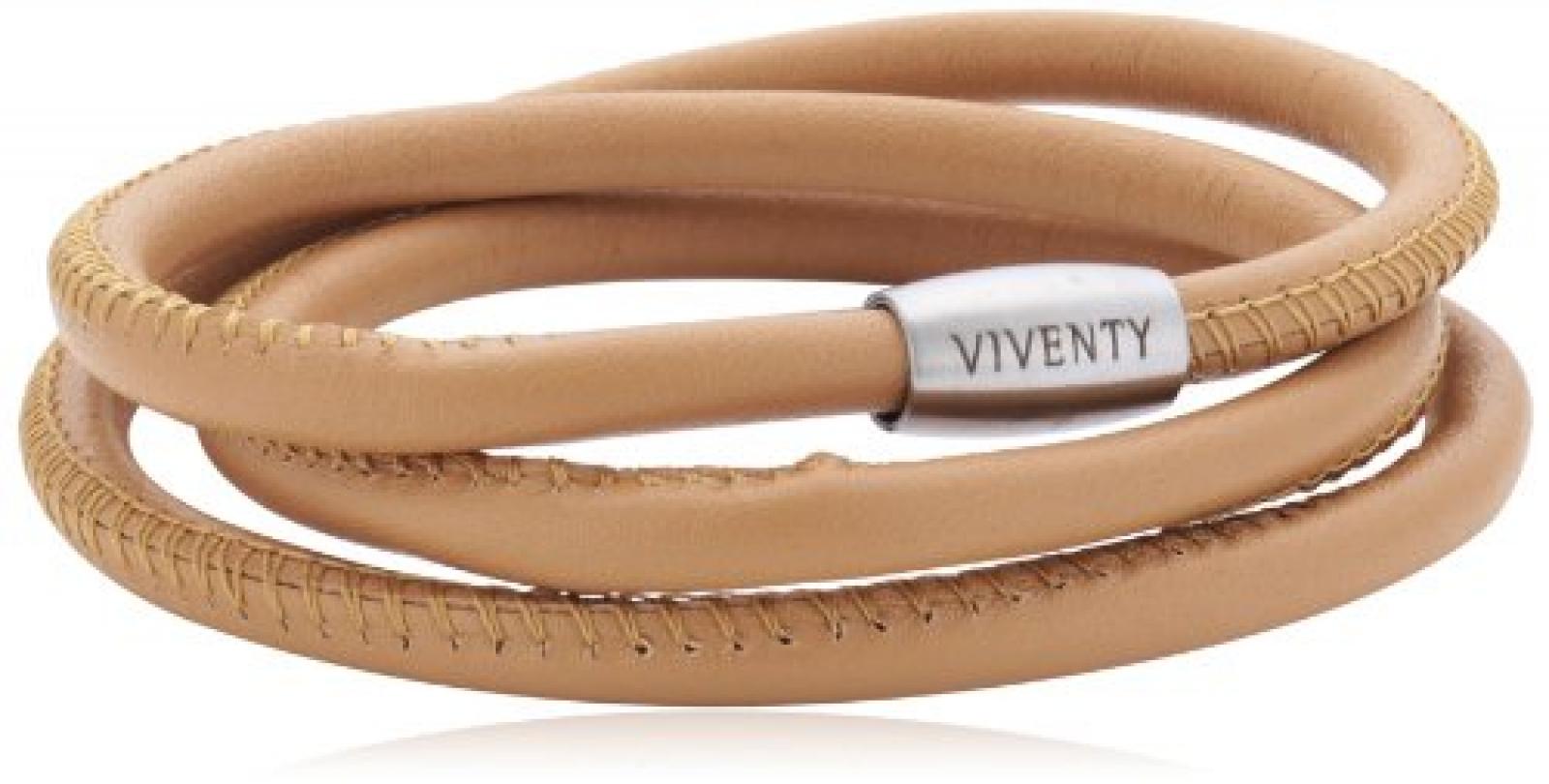 Viventy Unisex Armband Leder 3x gewickelt. in kamel 59cm 764047 Viventy Unisex Armband Leder 3x gewickelt. in kamel 59cm 764047