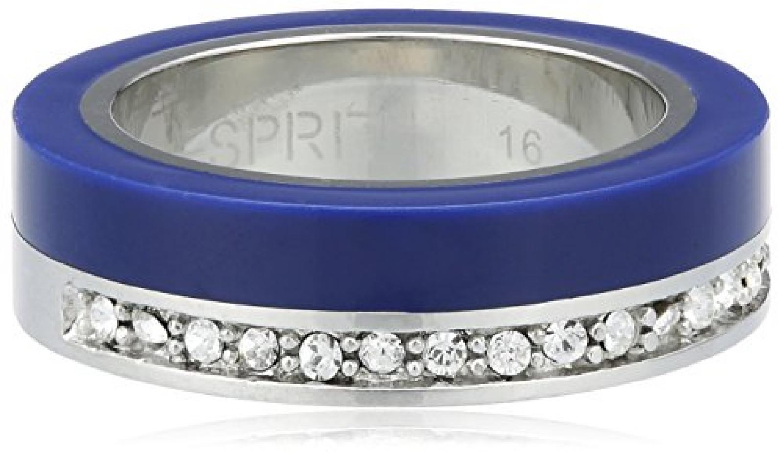 Esprit Damen-Ring Edelstahl rhodiniert Glas Zirkonia Marin 68 Glam weiß ESRG11565C Esprit Damen-Ring Edelstahl rhodiniert Glas Zirkonia Marin 68 Glam weiß ESRG11565C