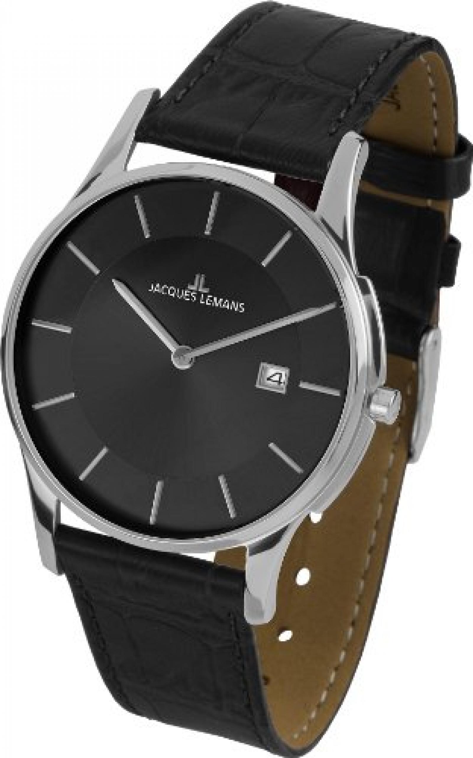 Jacques Lemans Unisex-Armbanduhr London Analog Quarz Leder 1-1777B Jacques Lemans Unisex-Armbanduhr London Analog Quarz Leder 1-1777B