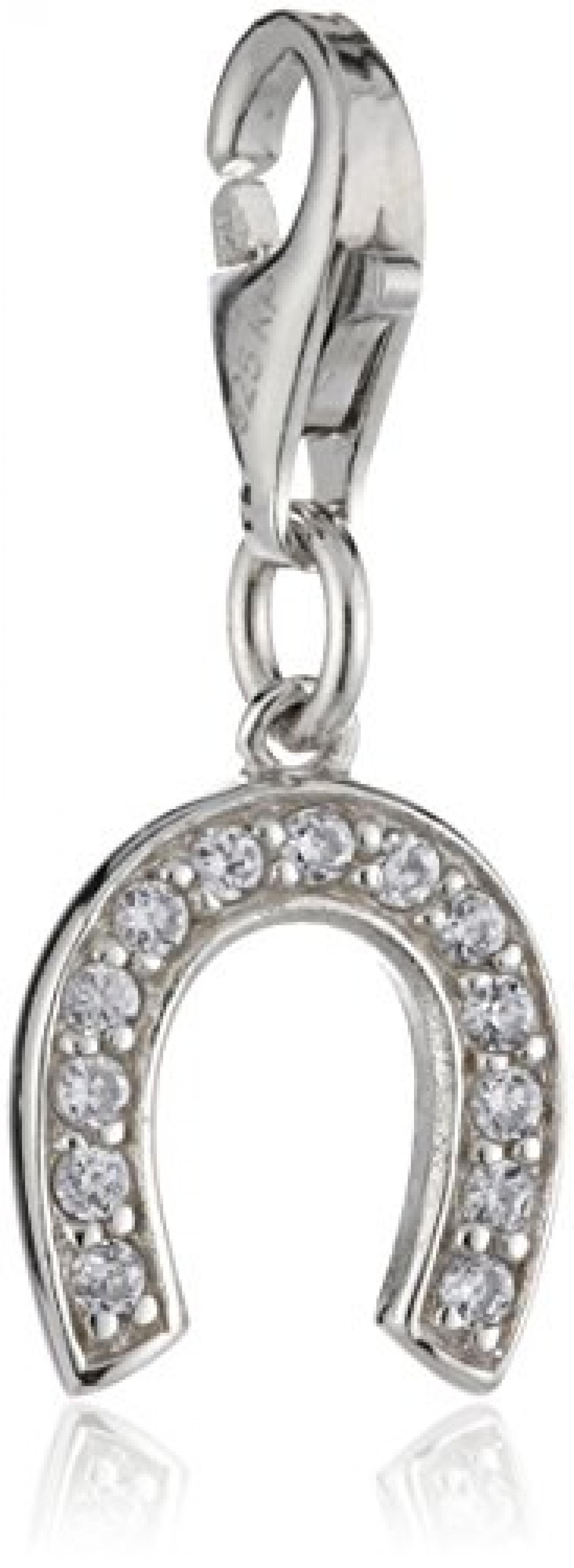 ZEEme Damen-Charm Karabineranhänger 925 Sterling Silber Hufeisen 379240055 ZEEme Damen-Charm Karabineranhänger 925 Sterling Silber Hufeisen 379240055