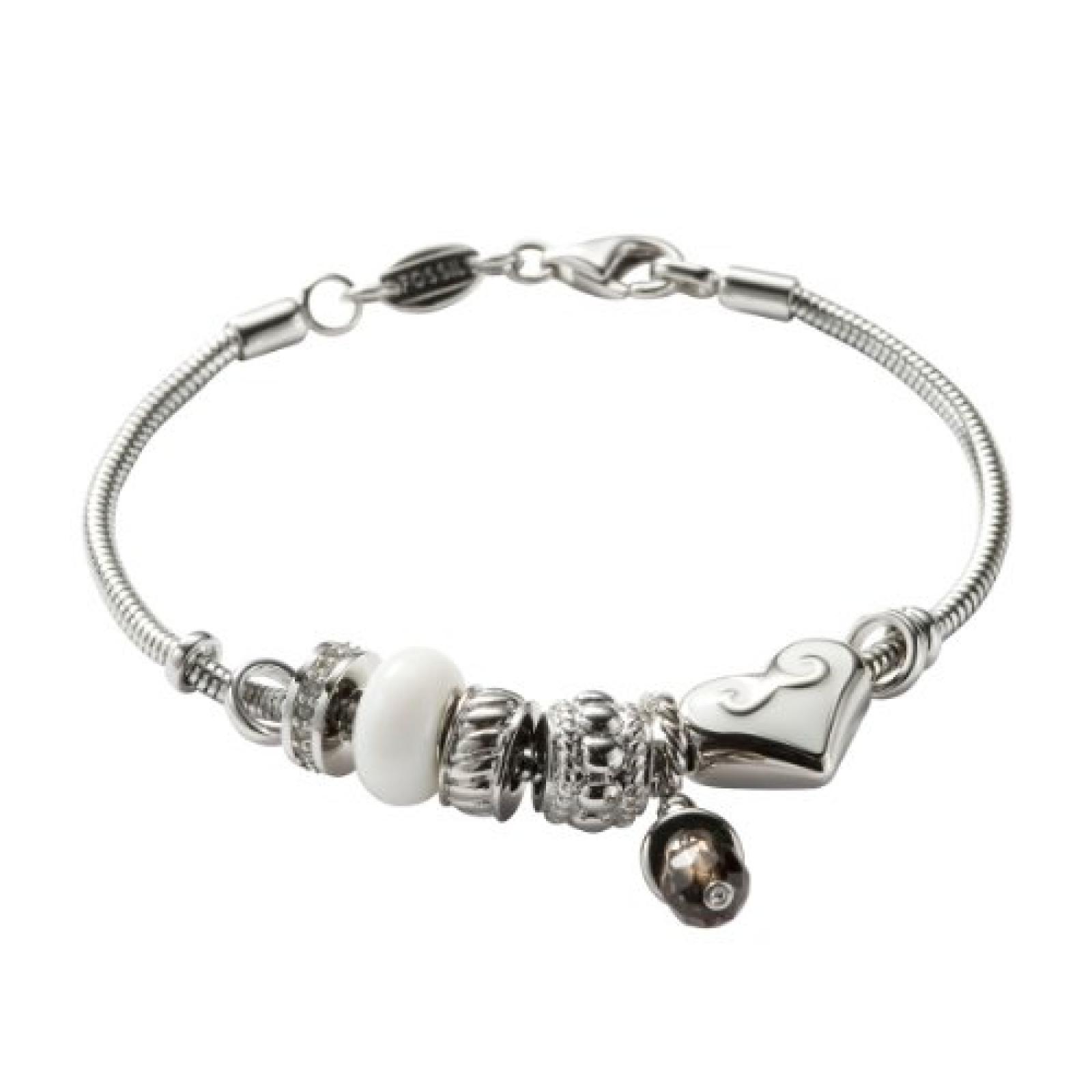 FOSSIL Damenarmband Charms & Beads Edelstahl 19 cm JF85021040 FOSSIL Damenarmband Charms & Beads Edelstahl 19 cm JF85021040