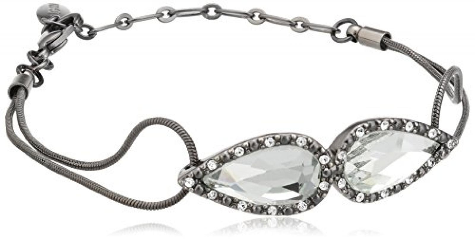 Pilgrim Damen-Armband delicate night hematite plated kristall 22 cm 12114-3002 Pilgrim Damen-Armband delicate night hematite plated kristall 22 cm 12114-3002