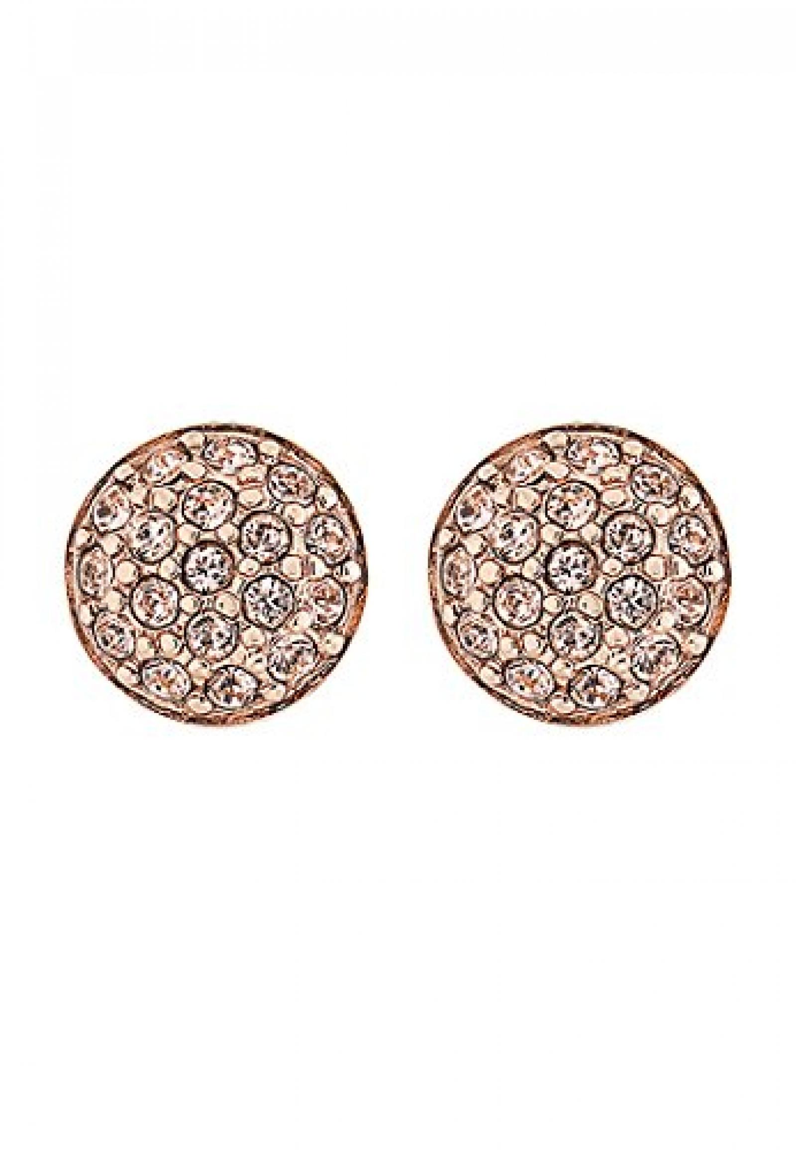 JETTE Magic Passion Damen-Ohrstecker Glam Rock Metall 36 Kristall One Size, ros&eacute; 