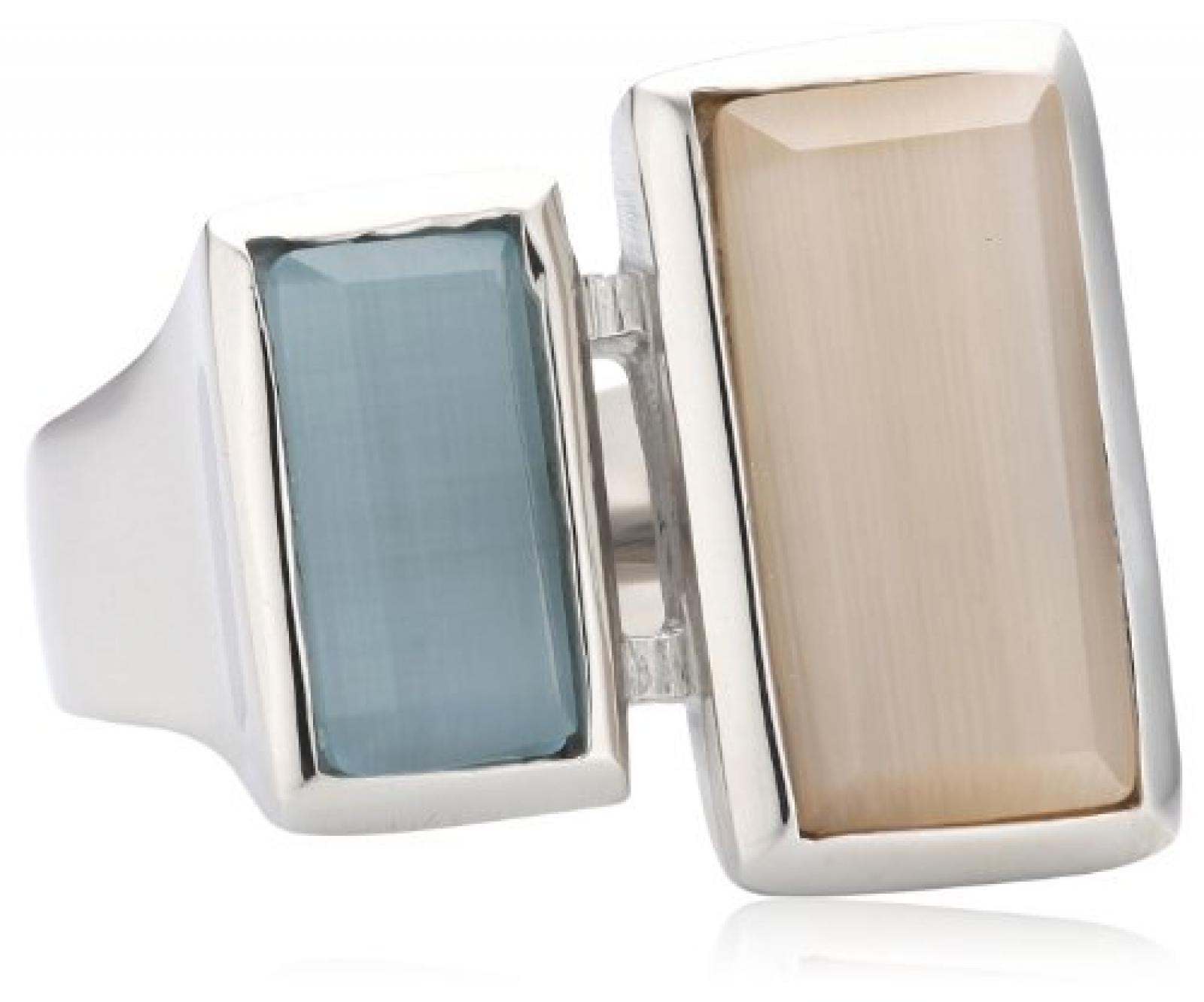 Mike Ellis New York Damen-Ring Edelstahl Glas   D1522B 