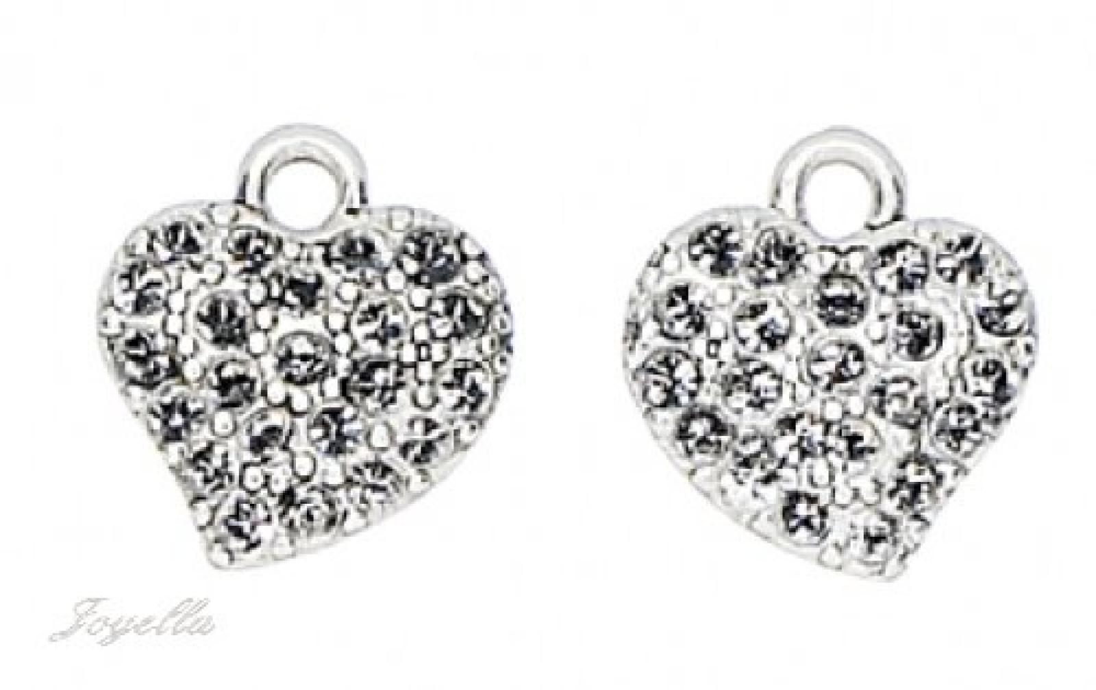 PILGRIM 511-001 Ohrring-Charms Anh&auml;nger, versilbert, kristall 