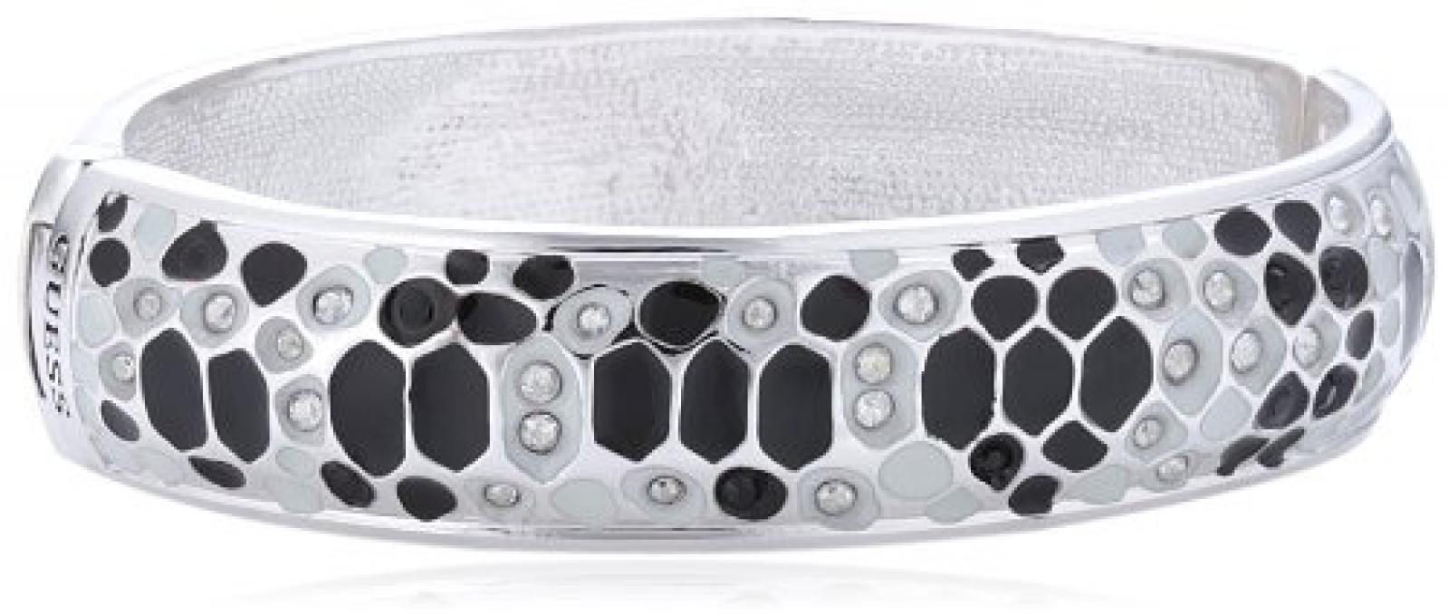 Guess Damen Armband Glamazon Emaille Edelstahl rhodiniert schwarzes und weiß UBB81330 Guess Damen Armband Glamazon Emaille Edelstahl rhodiniert schwarzes und weiß UBB81330