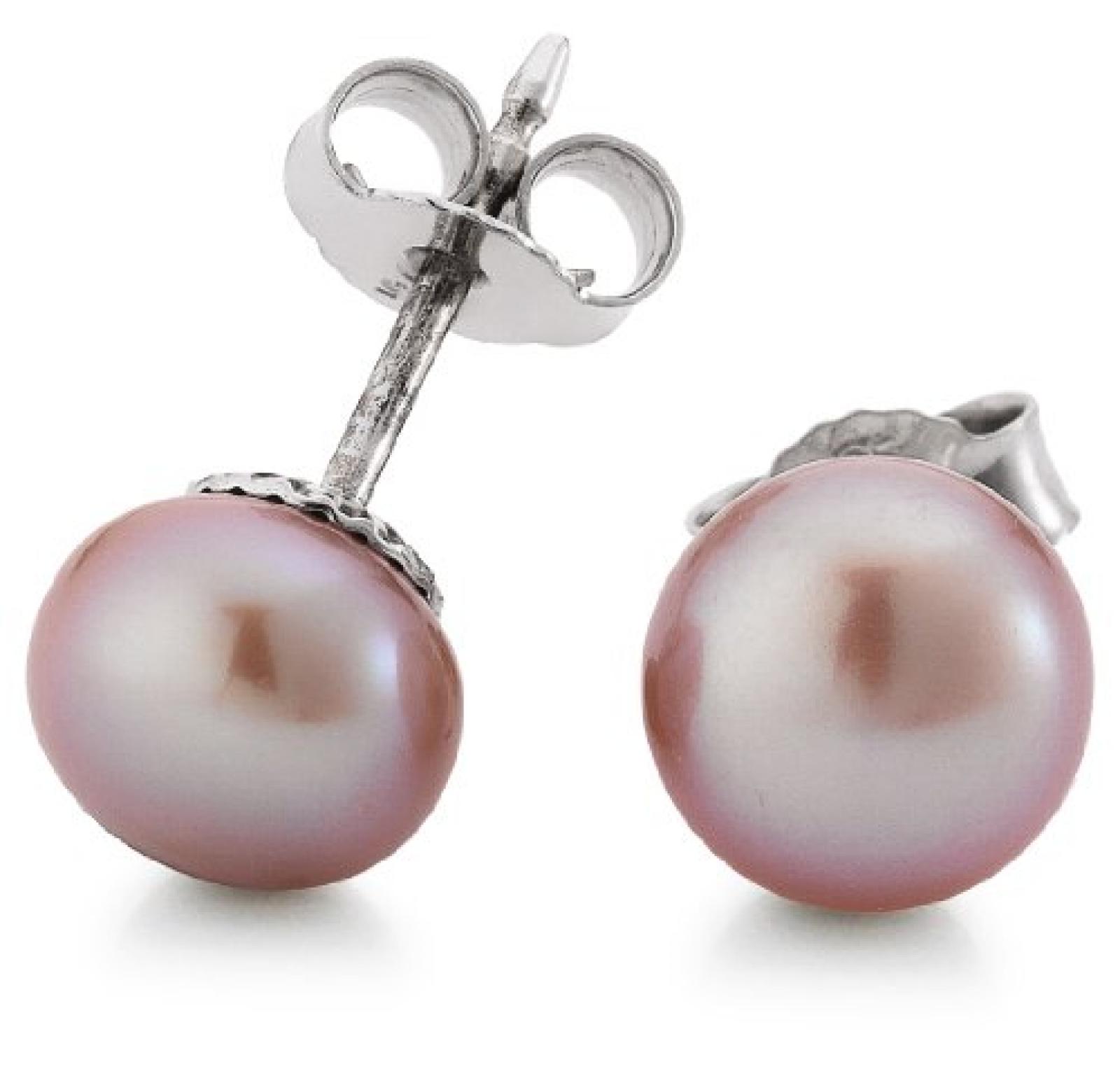 Adriana Damen-Ohrstecker Romantica Süßwasser Zuchtperlen 925 Sterling-Silber R7 