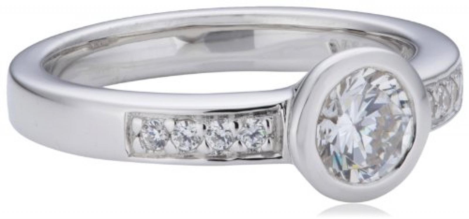 Viventy Damen-Ring Marrakesch 925 Sterlingsilber 9 Zirkonia weiss 761091 