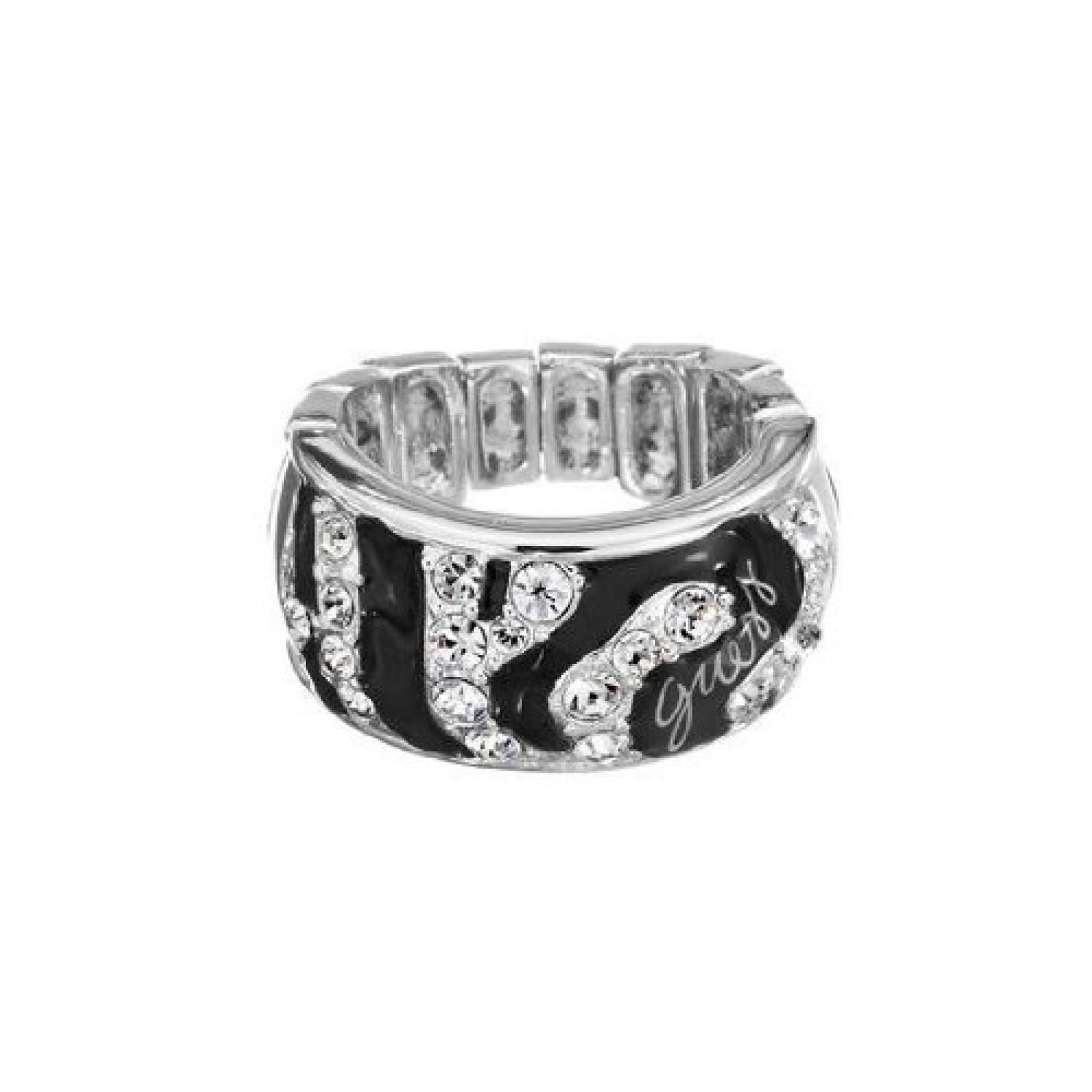 Guess Damen-Ring Metall Kunststoff Zirkonia Gr.55 (17.5) UBR71201 - L 