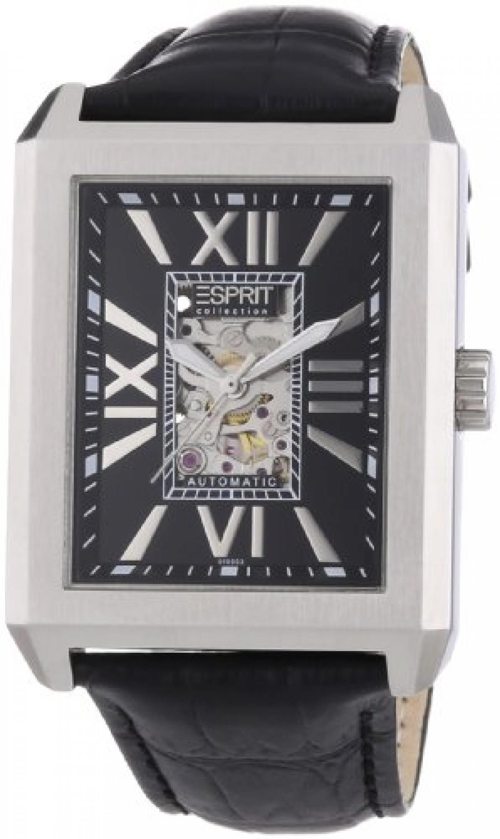 Esprit Collection Herren-Armbanduhr xanthos night Analog Automatik Leder EL101051F01 Esprit Collection Herren-Armbanduhr xanthos night Analog Automatik Leder EL101051F01