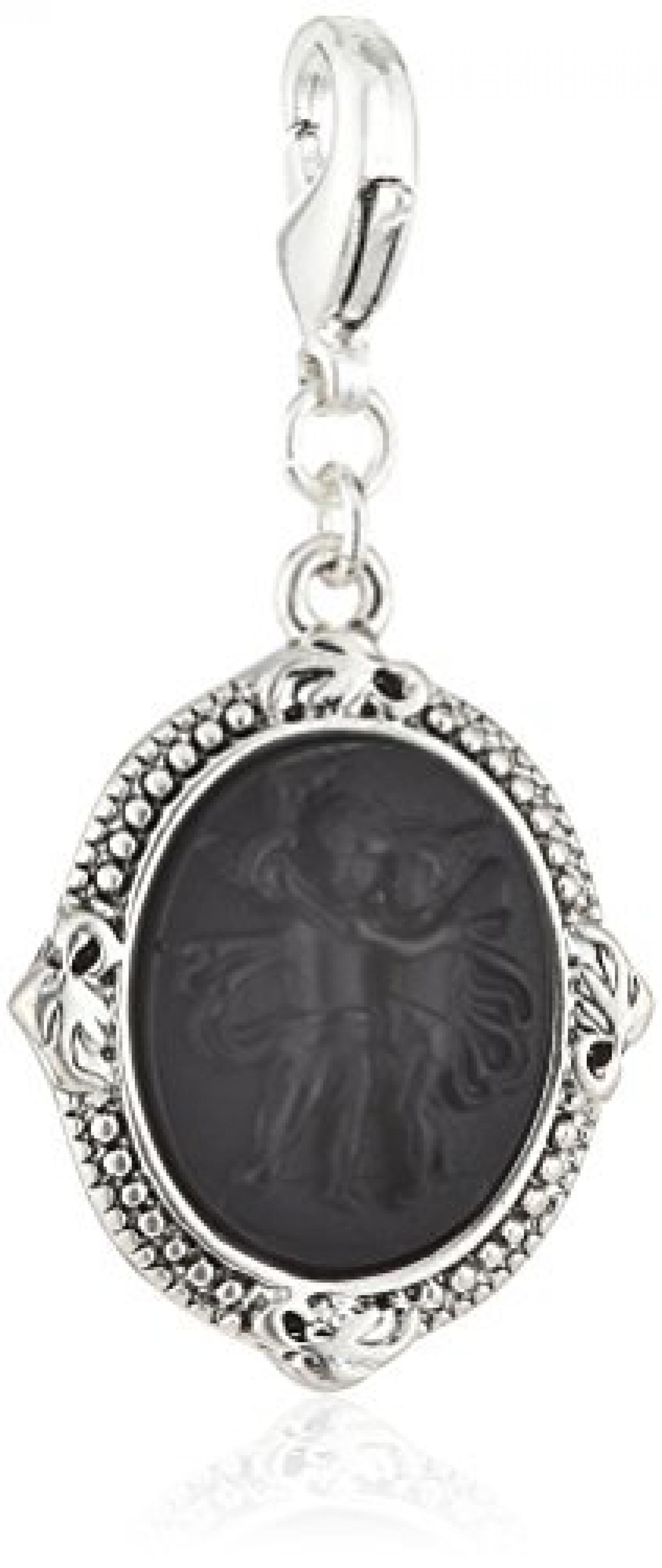 Pilgrim Damen-Anh&auml;nger Charms versilbert schwarz 40114-6015 