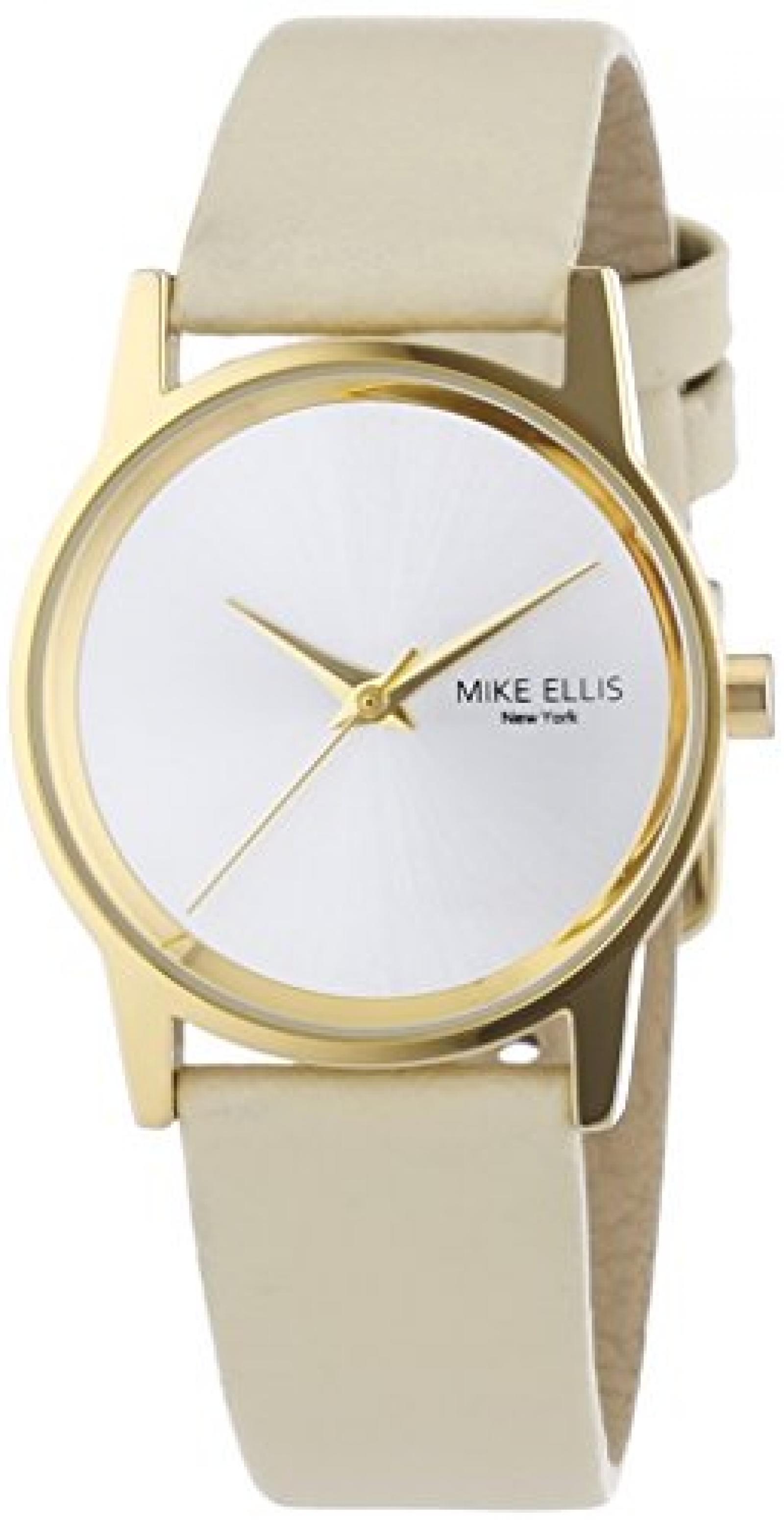 Mike Ellis New York Damen-Armbanduhr XS AW Analog Quarz Leder SL4-60230D Mike Ellis New York Damen-Armbanduhr XS AW Analog Quarz Leder SL4-60230D