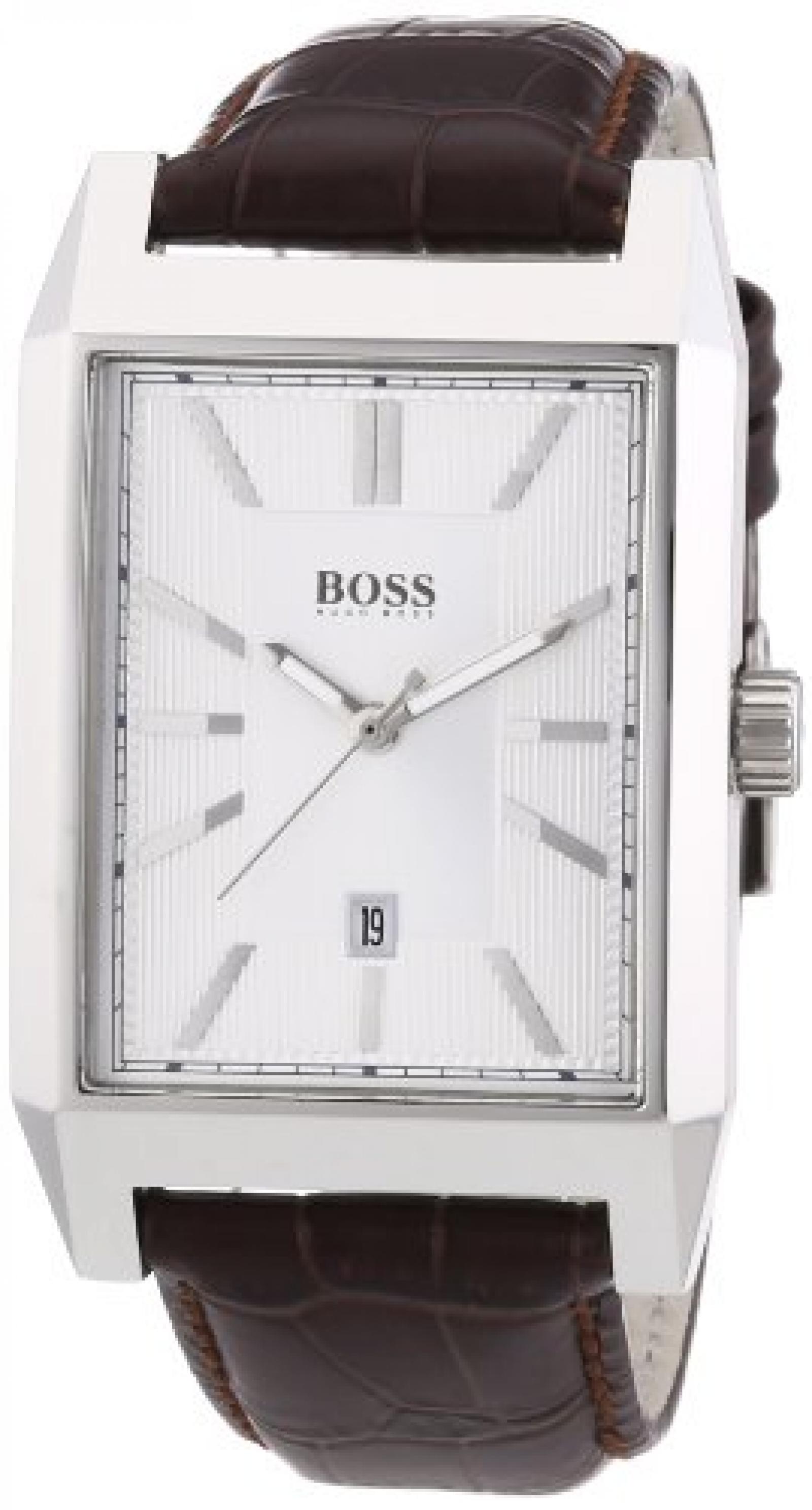 Hugo Boss Herren-Armbanduhr Analog Quarz Leder 1512916 