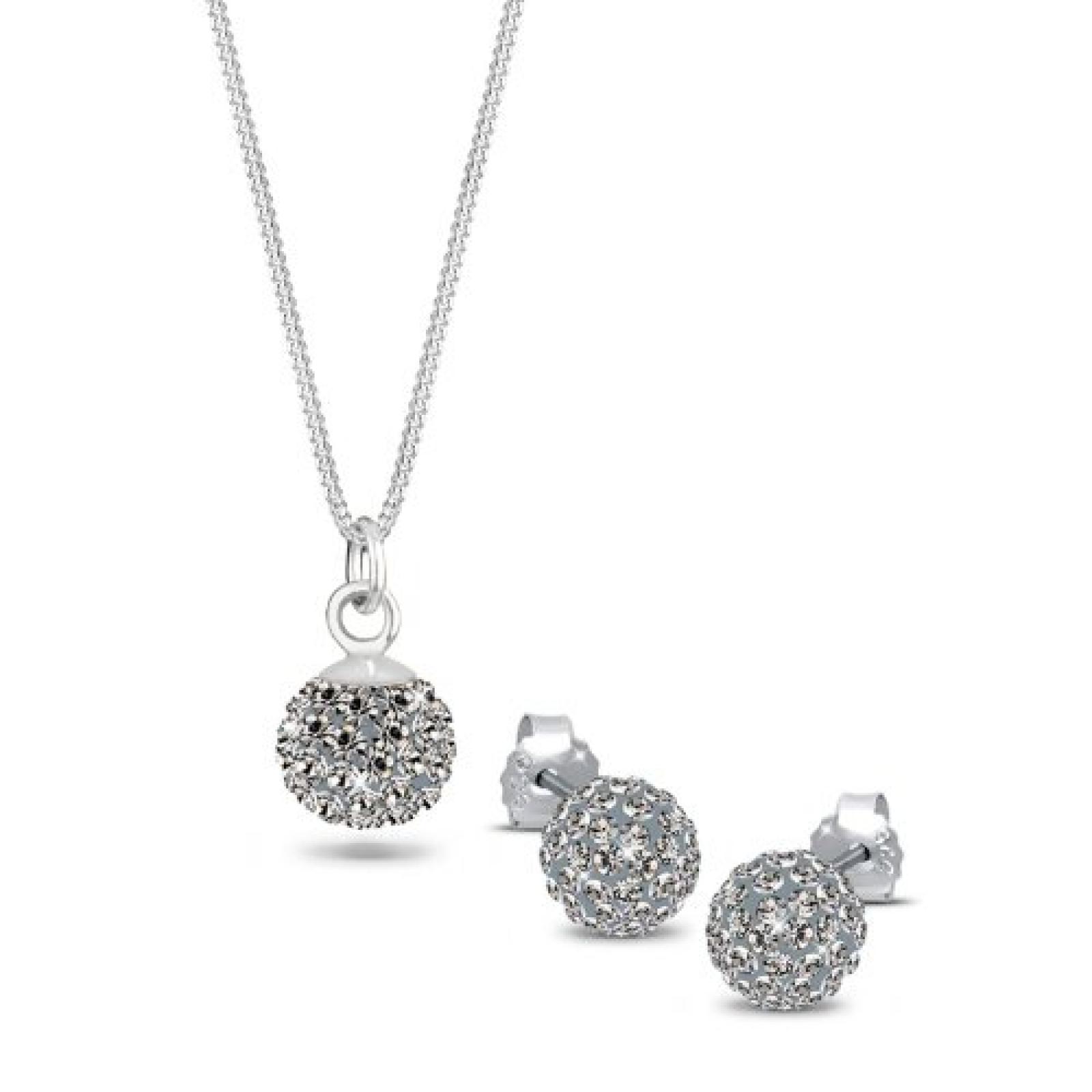Elli Damen-Schmuckset Klassik 925 Silber L&auml;nge 45cm 0906841411_45 