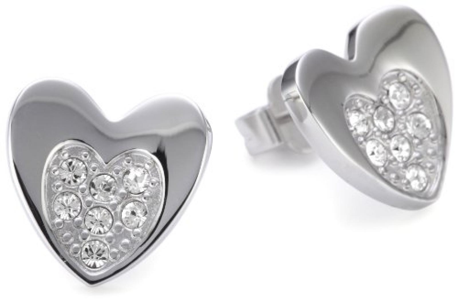 Morellato Damen-Ohrstecker Sogno Edelstahl mit weißen Kristallen SUI04 