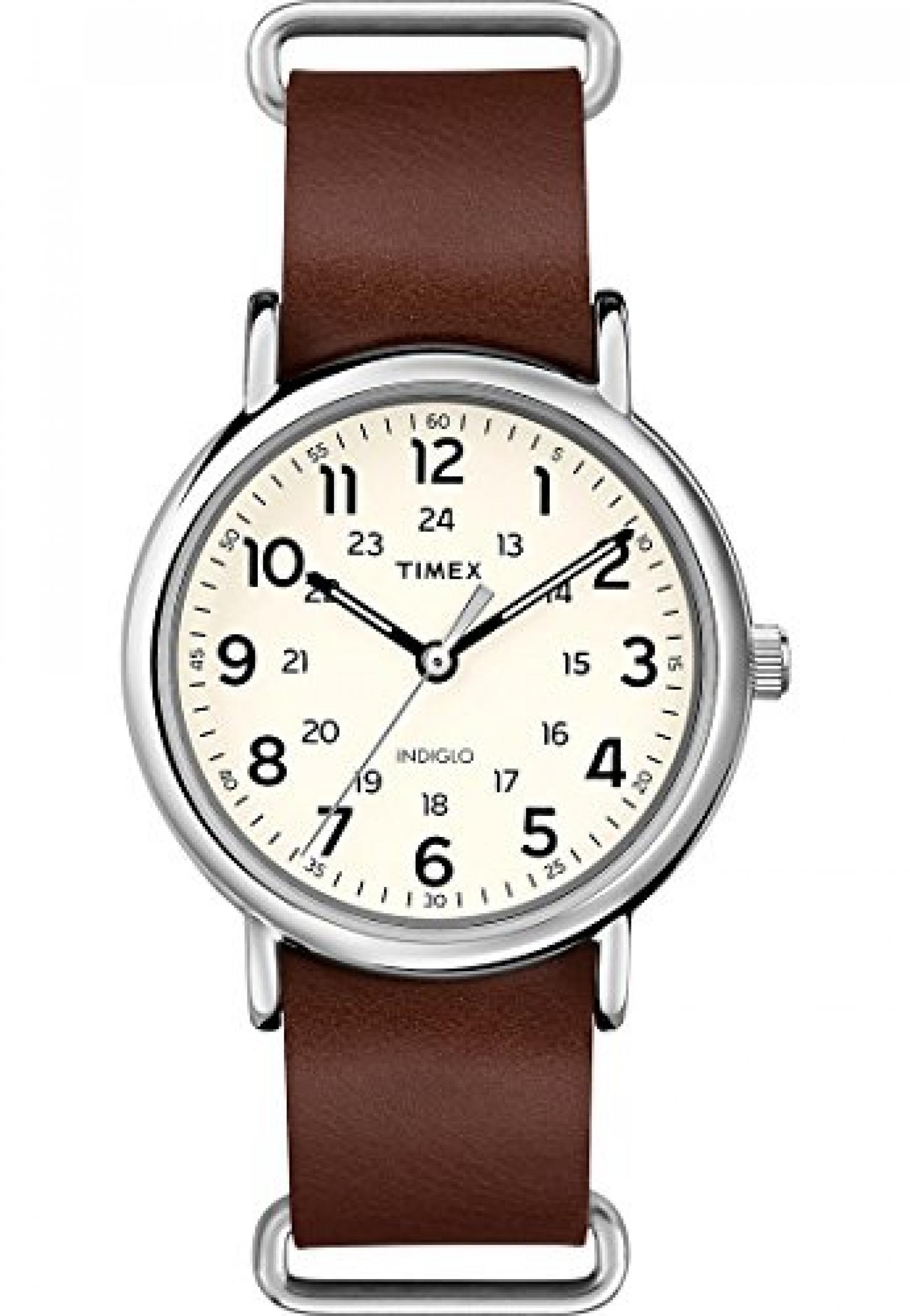 Timex Damen-Armbanduhr Analog Quarz (One Size, beige/creme) 