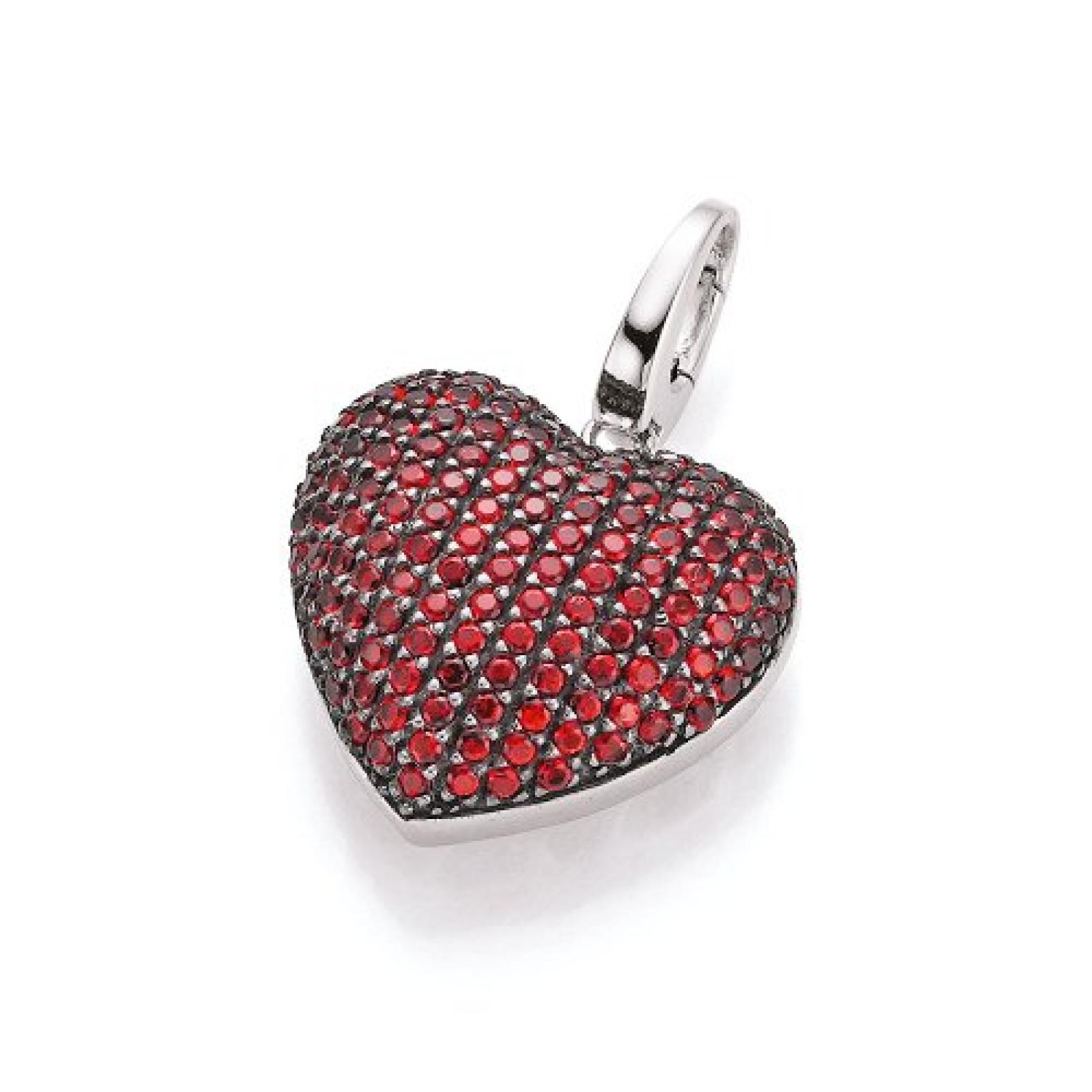 Spirit - New York Damen-Anh&auml;nger Silber rhodiniert Glaskristall rot 98000393 