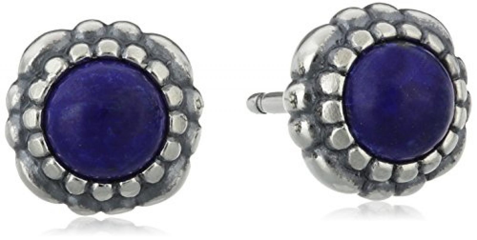 Pandora Damen-Ohrstecker 925 Sterling Silber Lapis Lazuli Stories blau 290543LP Pandora Damen-Ohrstecker 925 Sterling Silber Lapis Lazuli Stories blau 290543LP