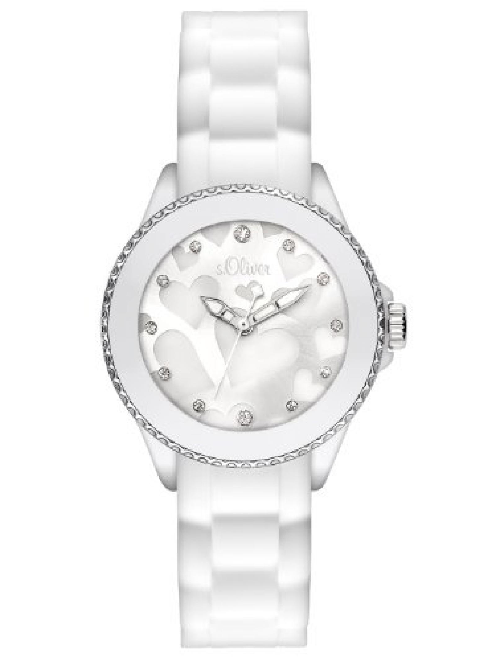 s.Oliver Damen-Armbanduhr XS Analog Silikon SO-2420-PQ 